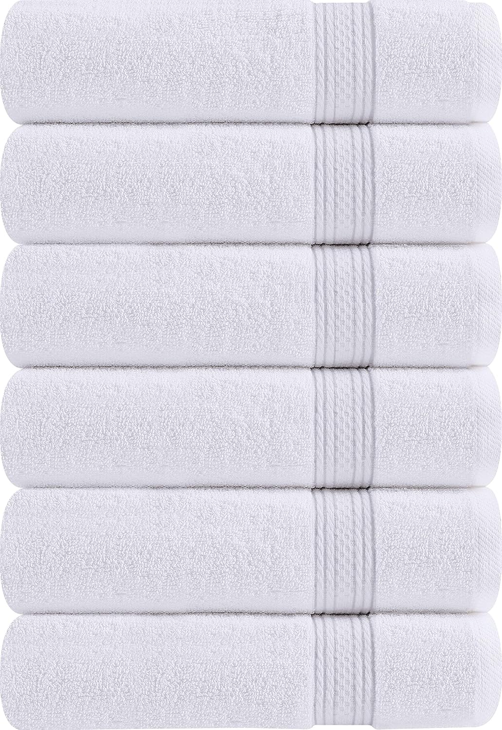 Utopia Towels 72 Pack Premium Hand Towels Set, (16 x 28 inches) 100% Ring Spun Cotton, Ultra Soft and Highly Absorbent 600GSM Towels for Bathroom, Gym, Shower, Hotel, and Spa (White)