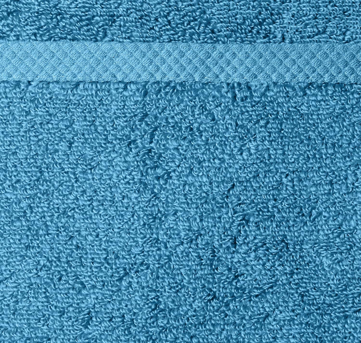 Amazon Basics Quick-Dry Hand Towels - 100% Cotton, 8-Pack, 28 x 16 inches, Lake Blue