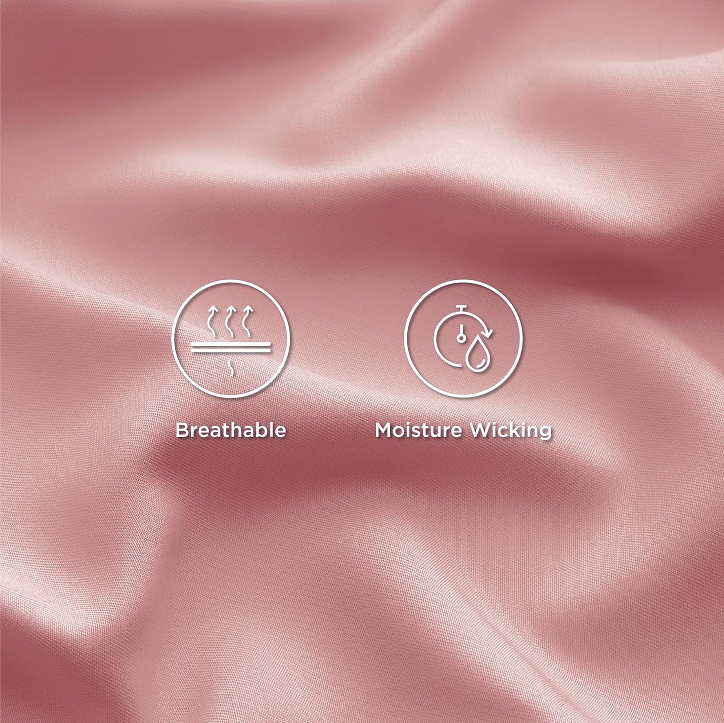 Bedsure Cooling Sheets Twin, Rayon Derived from Bamboo, Breathable & Soft Twin Sheets Set, Deep Pocket Up to 16 Inches, Hotel Luxury Silky Bedding for Hot Sleepers, Blush Pink