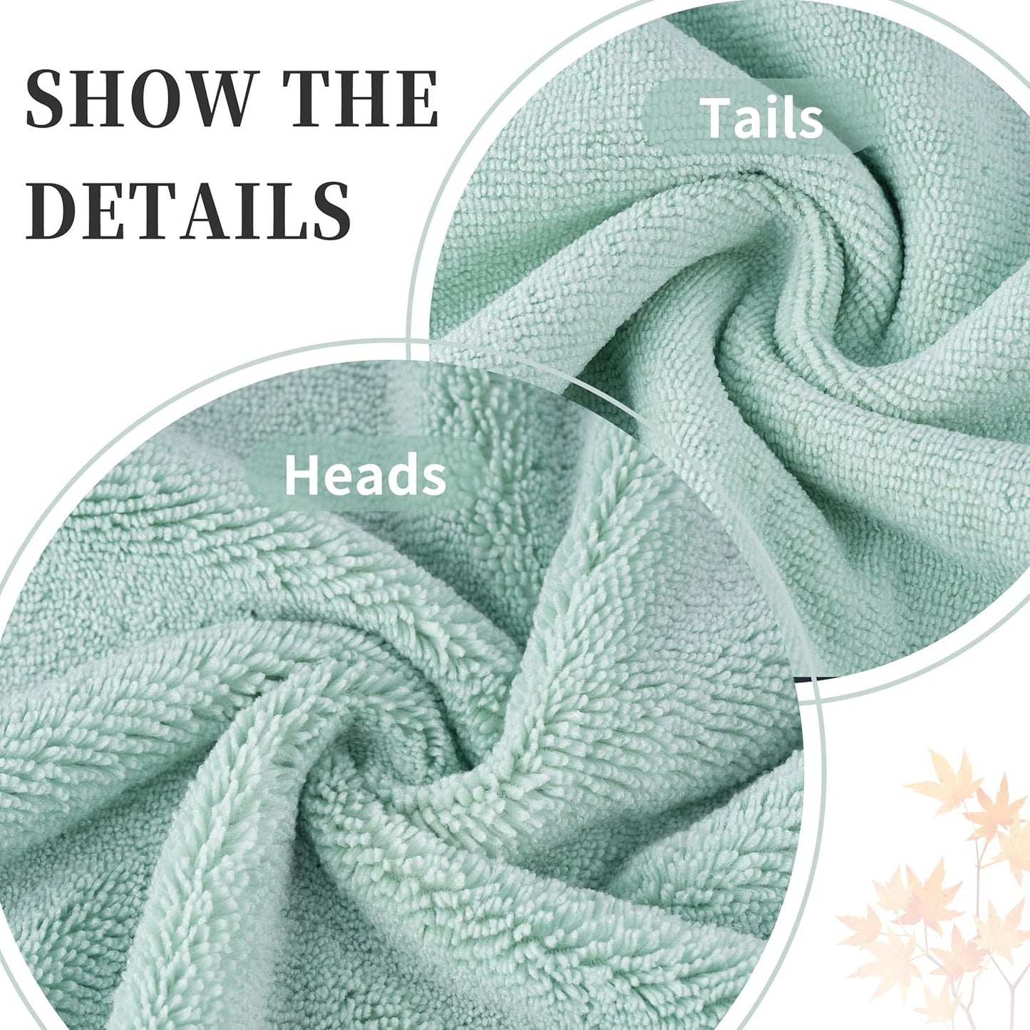 New Microfiber Bath Towel Set, 3 Piece, Oversize, Quick Dry, Lint Free, Includes Body, Hand and Face Towels