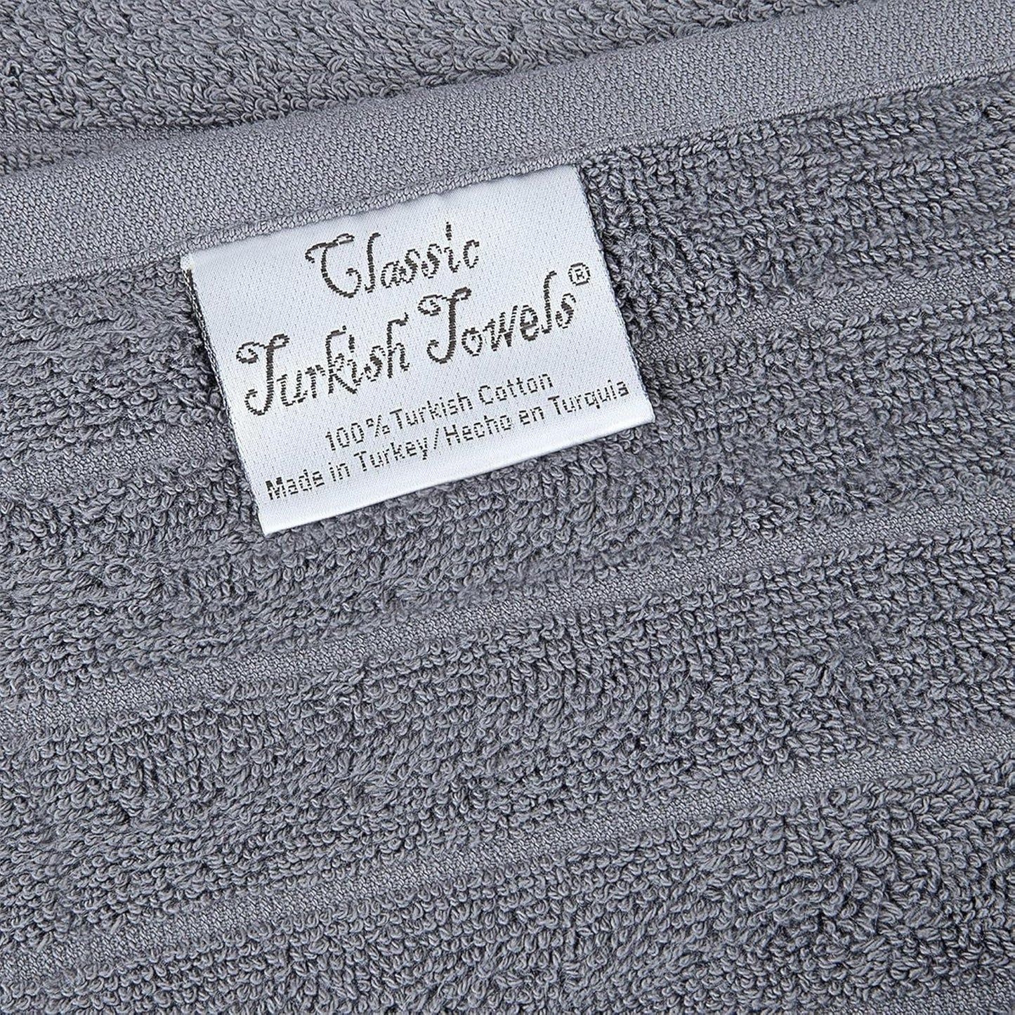 Classic Turkish Towels CTT - Premium 2 Piece Jumbo Bath Sheets, 100% Turkish Cotton, Absorbent & Ultra Comfy Bath Towel Sheets for Hotels & Spa | 40"x65" (Grey)