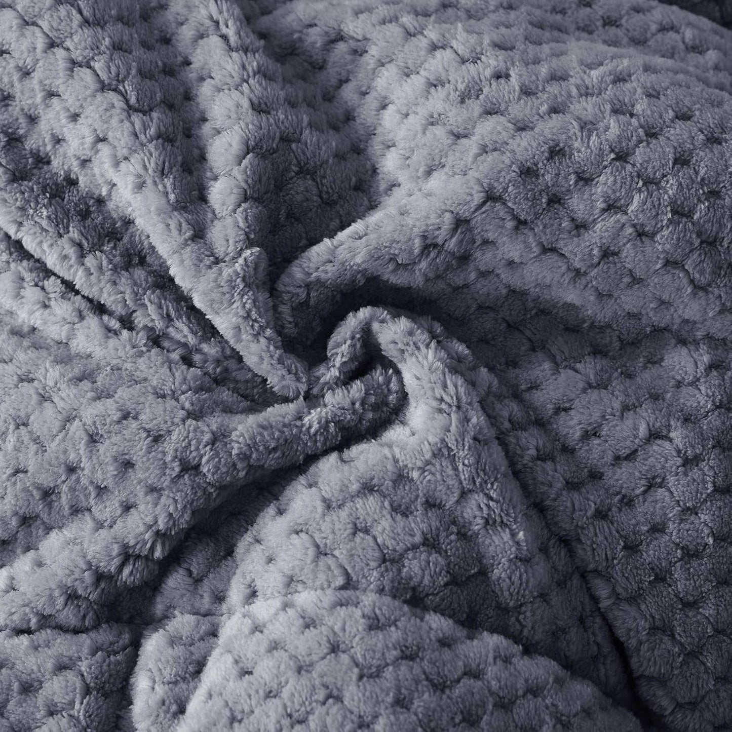 KASENTEX Super Ultra Soft Luxury Plush Sherpa Comforter, Cozy Reversible Fleece - Goose Down Alternative Fill, Machine Washable Bedding, Excalibur Grey, Twin/Twin XL Size