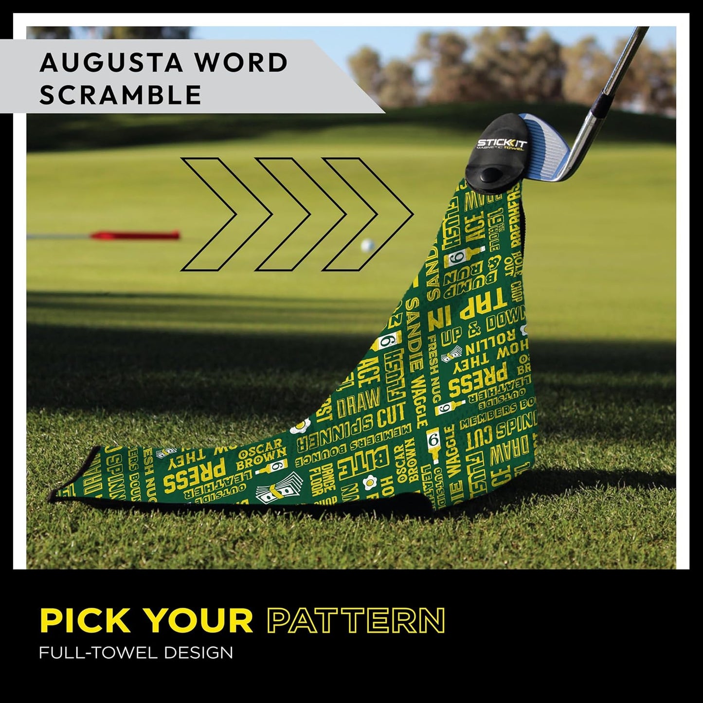 STICKIT Magnetic Towel – Augusta Word Scramble