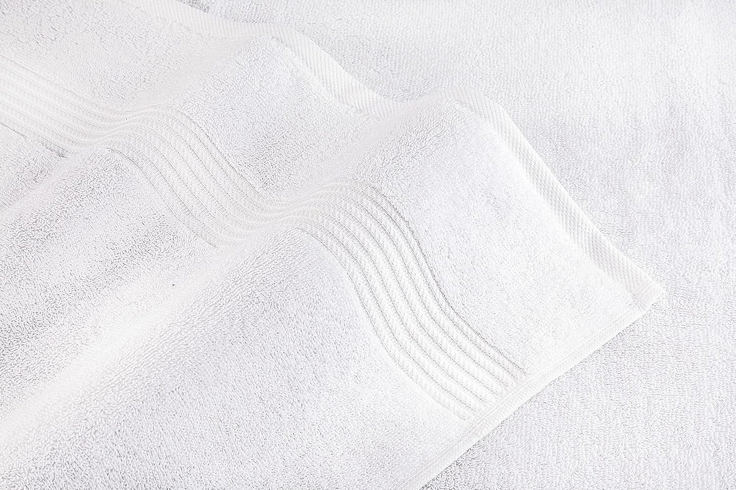 American Veteran Towel, 100% Cotton Turkish Bath Towels for Bathroom 4 Pack, 27x54 Extra Large Premium Soft Drying Bathroom Towels, White