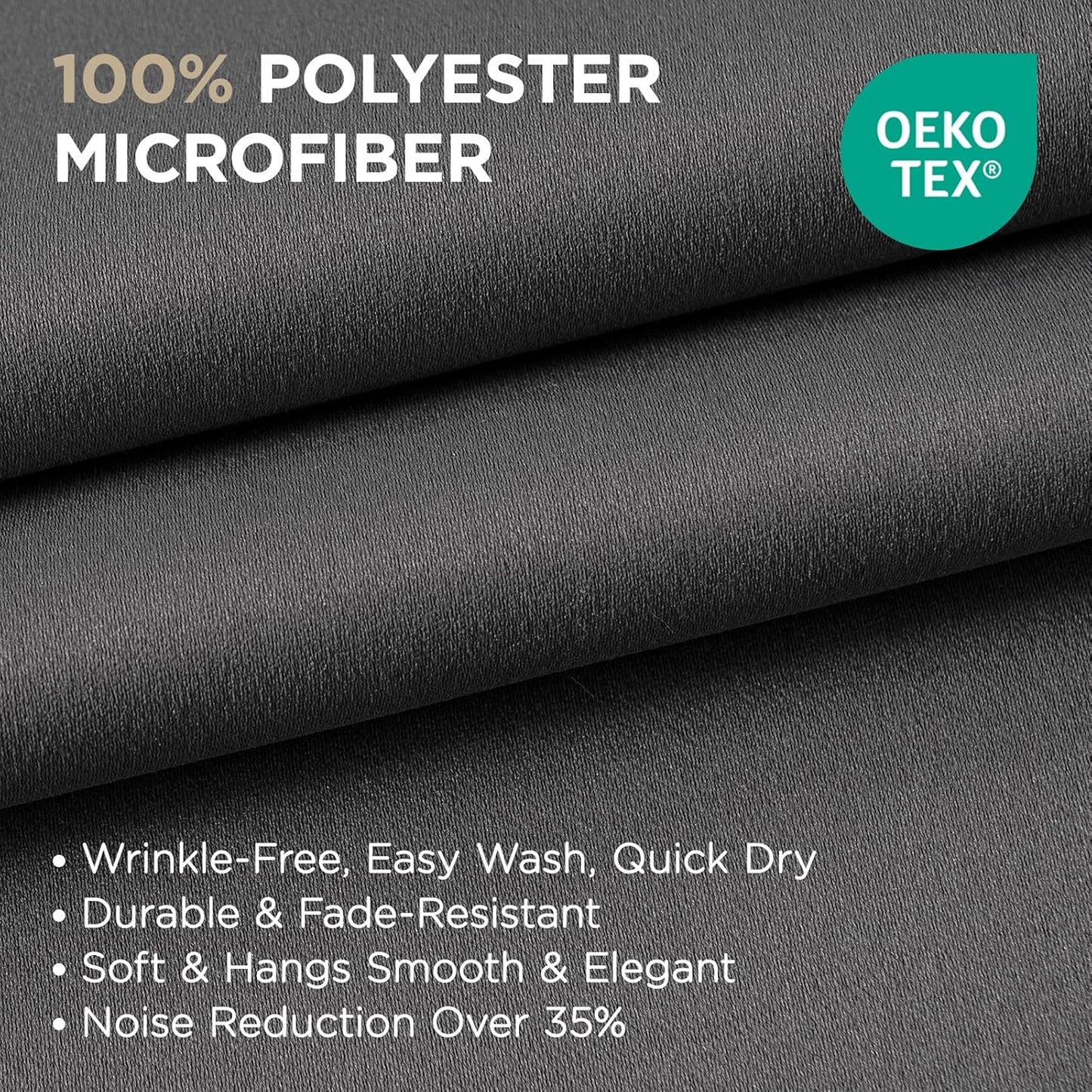 Joydeco Blackout Curtains 72 Inch Length 2 Panels Set, Thermal Insulated Long Drapes 2 Burg, Room Darkening Grommet Curtains for Living Room Bedroom Window