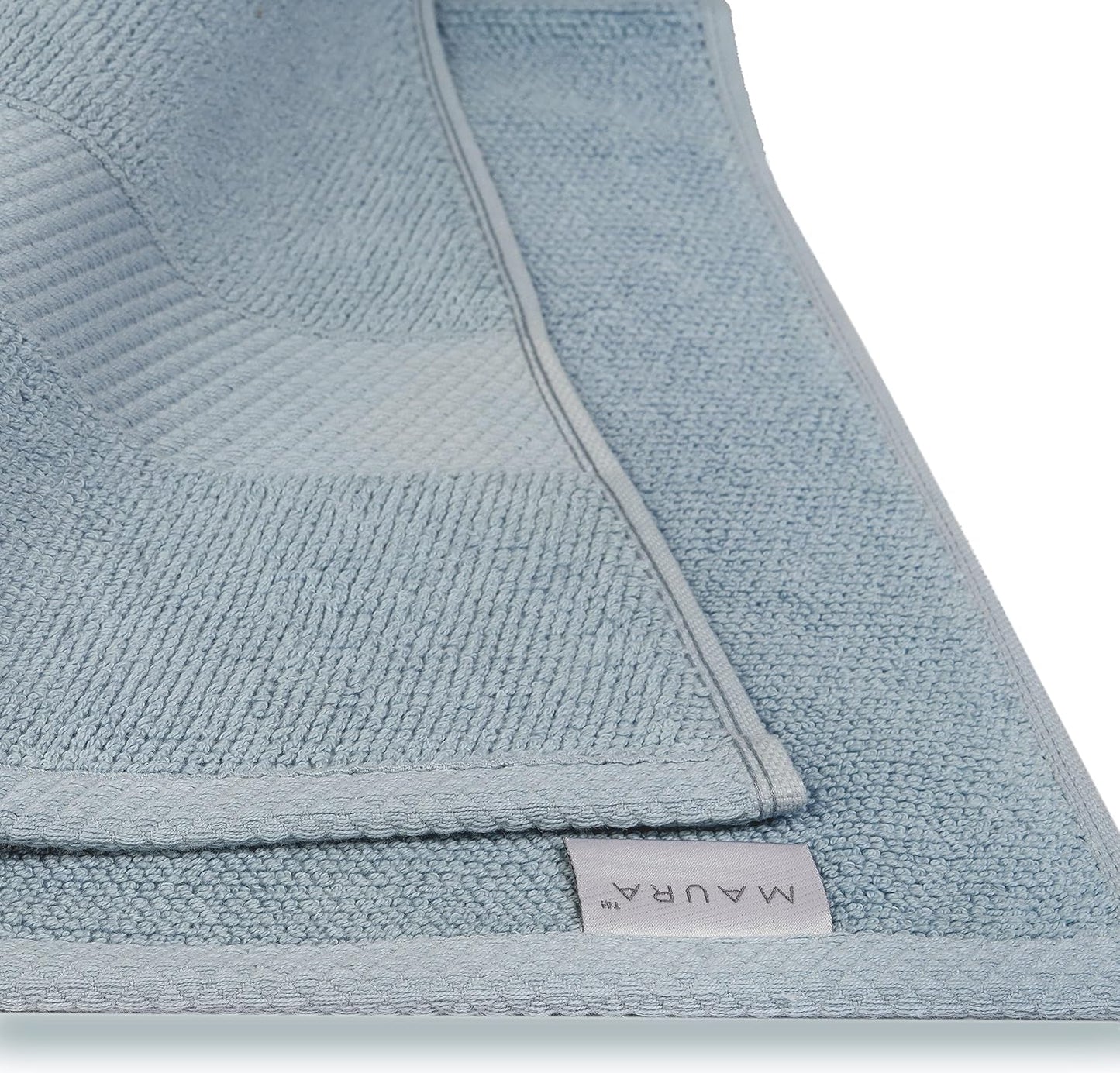 MAURA Premium Bath Sheets 100% Cotton 35x70 Oversized Ultra Absorbent Quick Dry Soft Towel Set for Bathroom Extra Large Bath Towels, Serenity Blue
