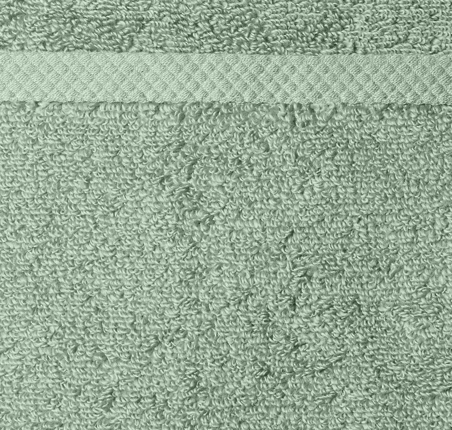 Amazon Basics Quick-Dry Hand Towels - 100% Cotton, 8-Pack, 28 x 16 inches, Seafoam Green