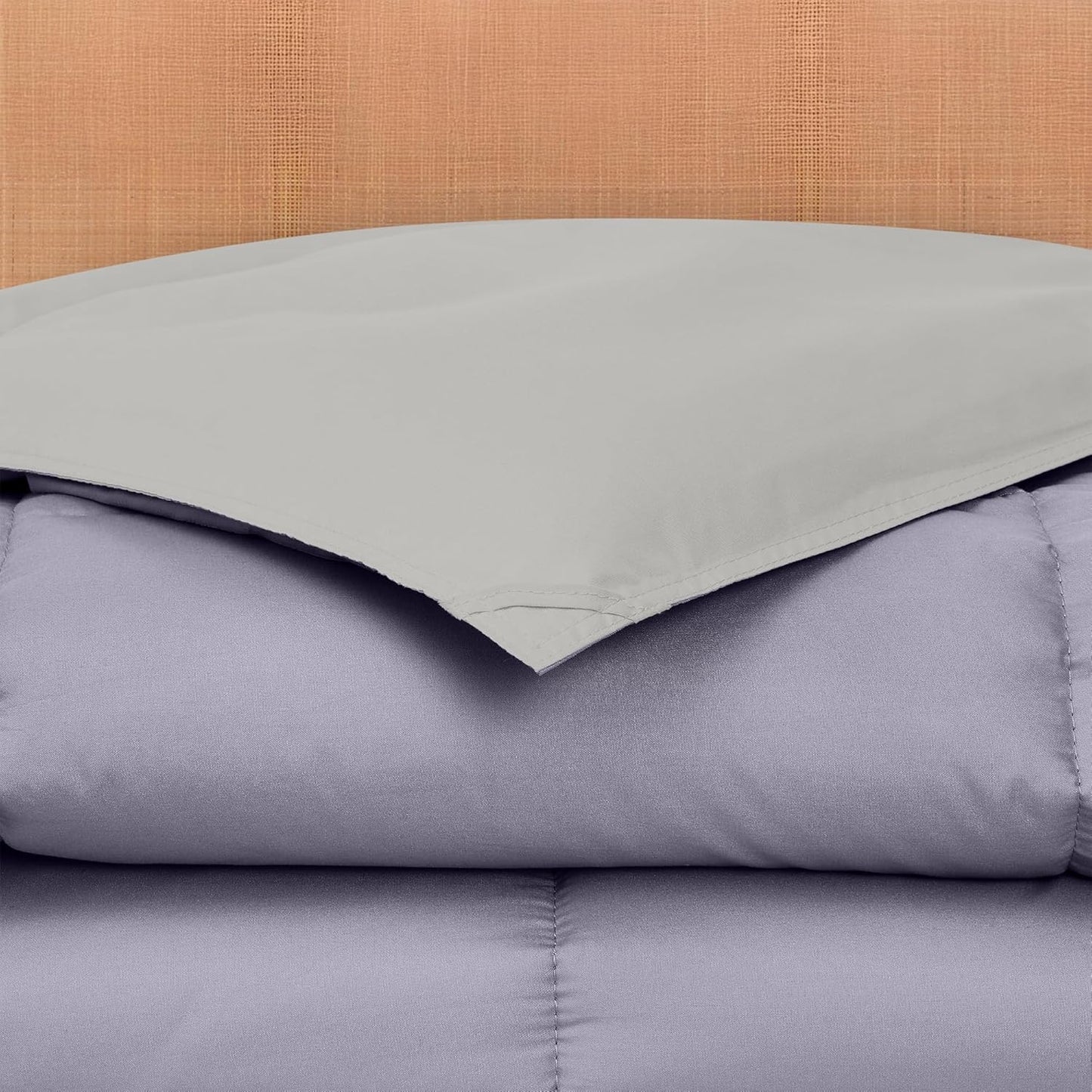 Modern Threads Down Alternative Reversible Comforter Purple/Silver Queen
