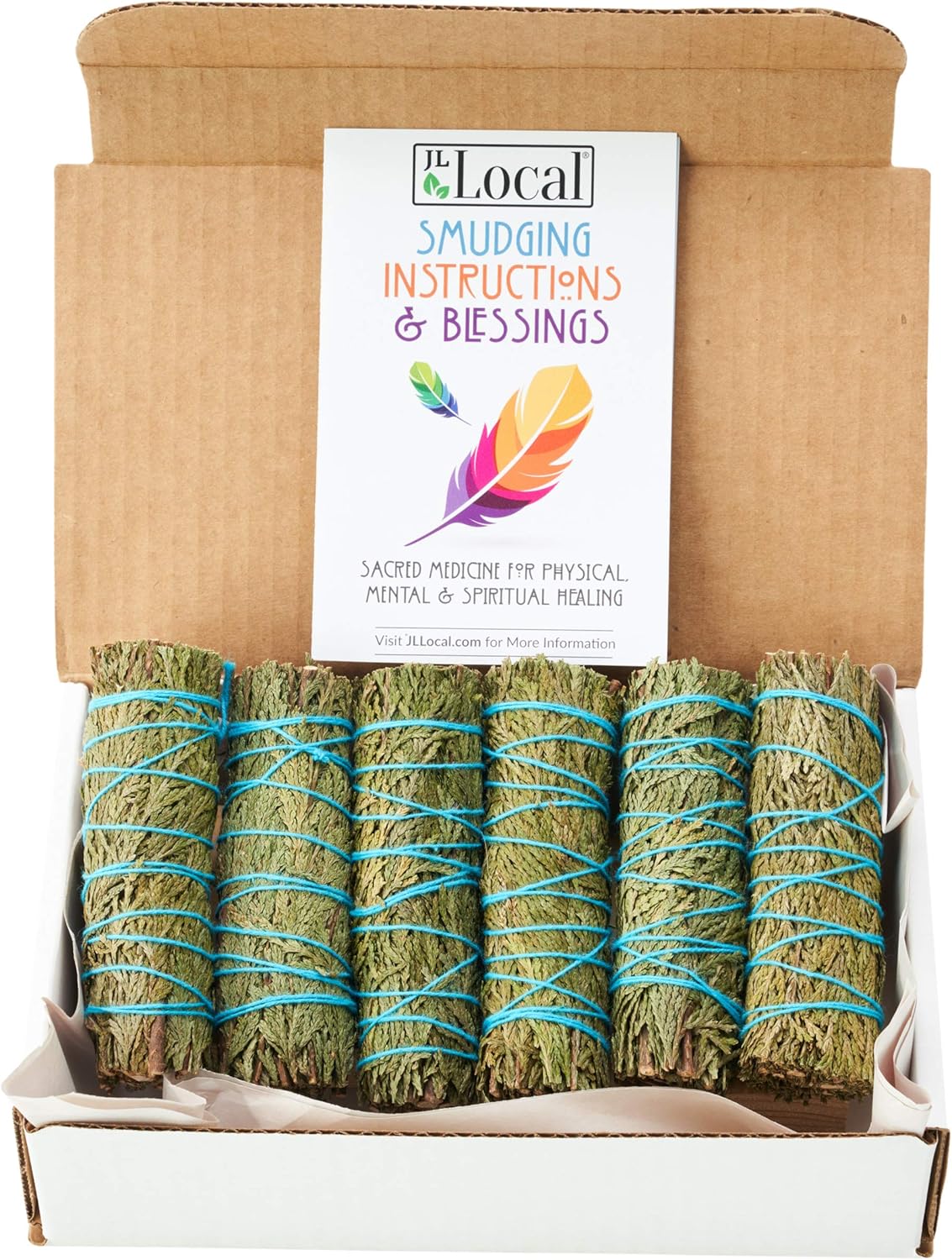 Cedar Smudge Sticks 4 Inch | Cedar Sage Smudging Wands | Wholesale Sage Bulk Sage Kit | Salvia Blanca para Limpiar | Sustainably Sourced California Sage
