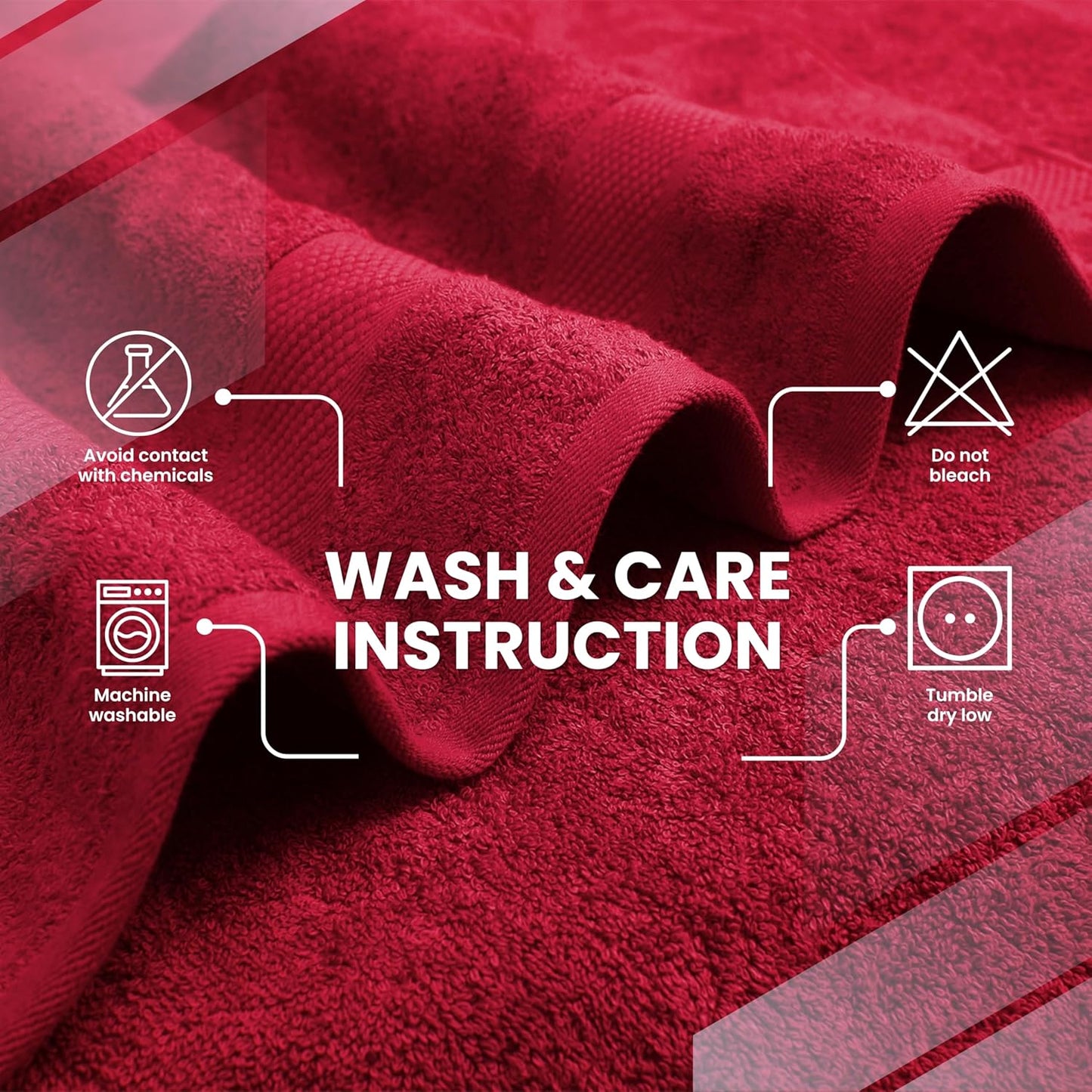 Infinitee Xclusives – Luxury Bath Sheets Towels – 1 Pack 600 GSM (35X70 Inches) – 100% Ring Spun Cotton Large Bath Towels for Bathroom (Burgundy, Bath Sheets - Pack 1)