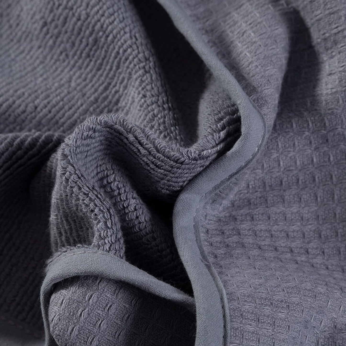 100% Turkish Cotton Hair Towel Wrap for Women,Non Microfiber,400-GSM(Grams per Square Metre),AntiFrizz,Hair Plop Waffle Towels for Curly,Long&Thick Hairs,Turban Head Wrap,1Pack10x26inc