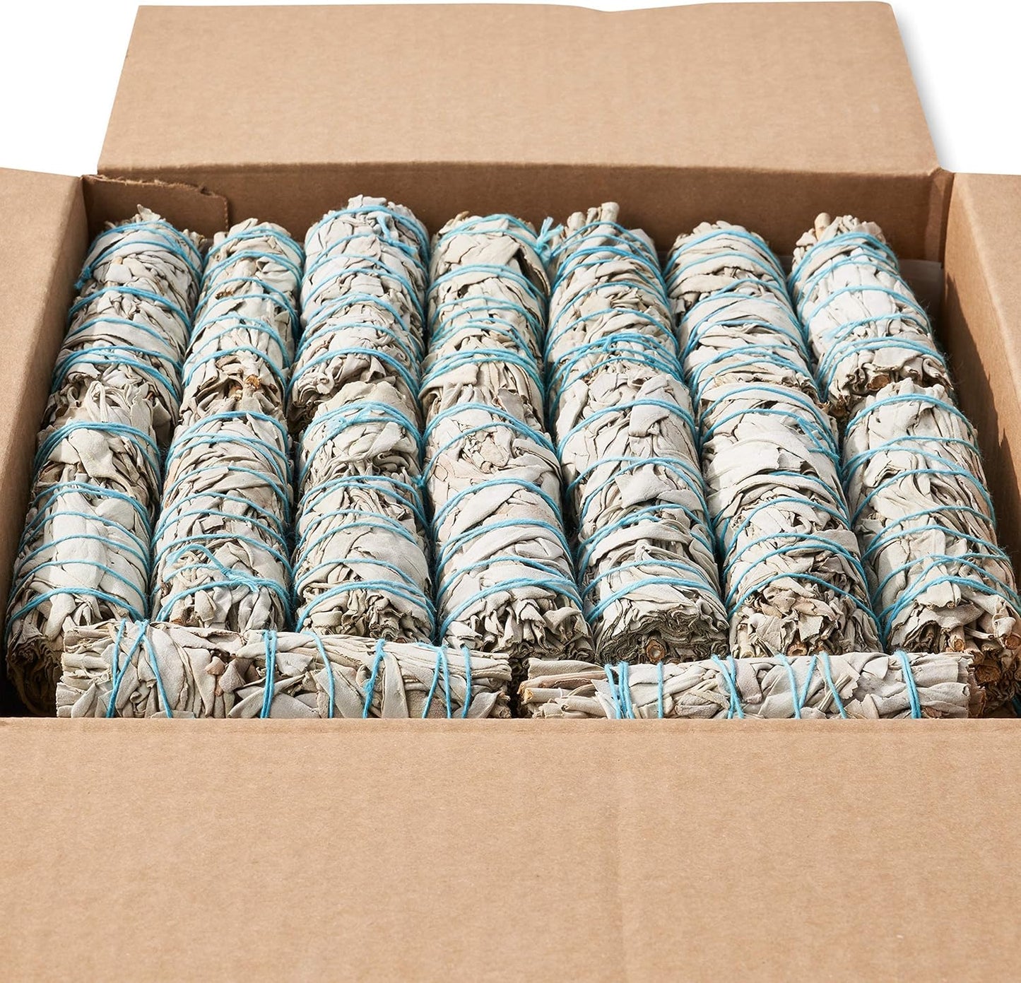 25 White Sage 4" ~ Sage Smudge Sticks for Smudging & Cleansing Energy ~ Bulk/Wholesale ~ Sustainably Grown (25 Pack)