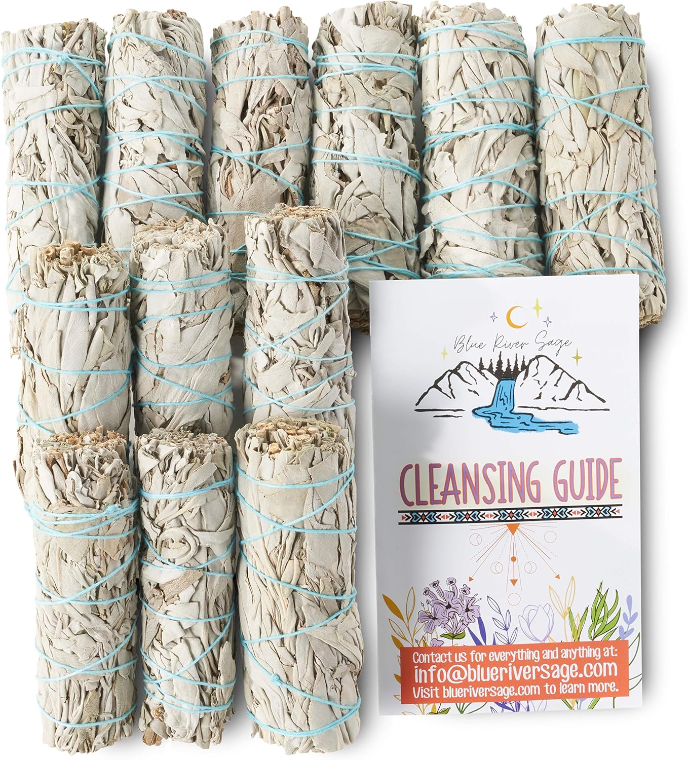 12 Pack White Sage ~ Sage Smudge Sticks for Smudging & Cleansing Energy ~ Bulk/Wholesale ~ Sustainably Grown (12 Pack)