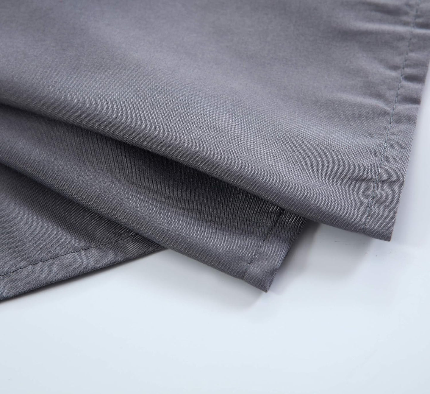 MEILA Wrap Around Bed Skirt Three Fabric Sides Elastic Dust Ruffled 24 Inch Tailored Drop,Easy to Install Fade Resistant-Dark Grey, Queen/King