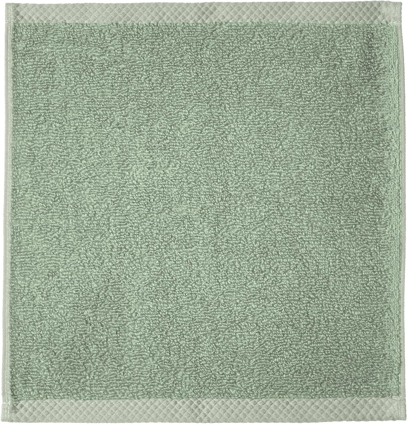 Amazon Basics Cotton Washcloths, Quick-Dry, 12" x 12", 12-Pack, Seafoam Green