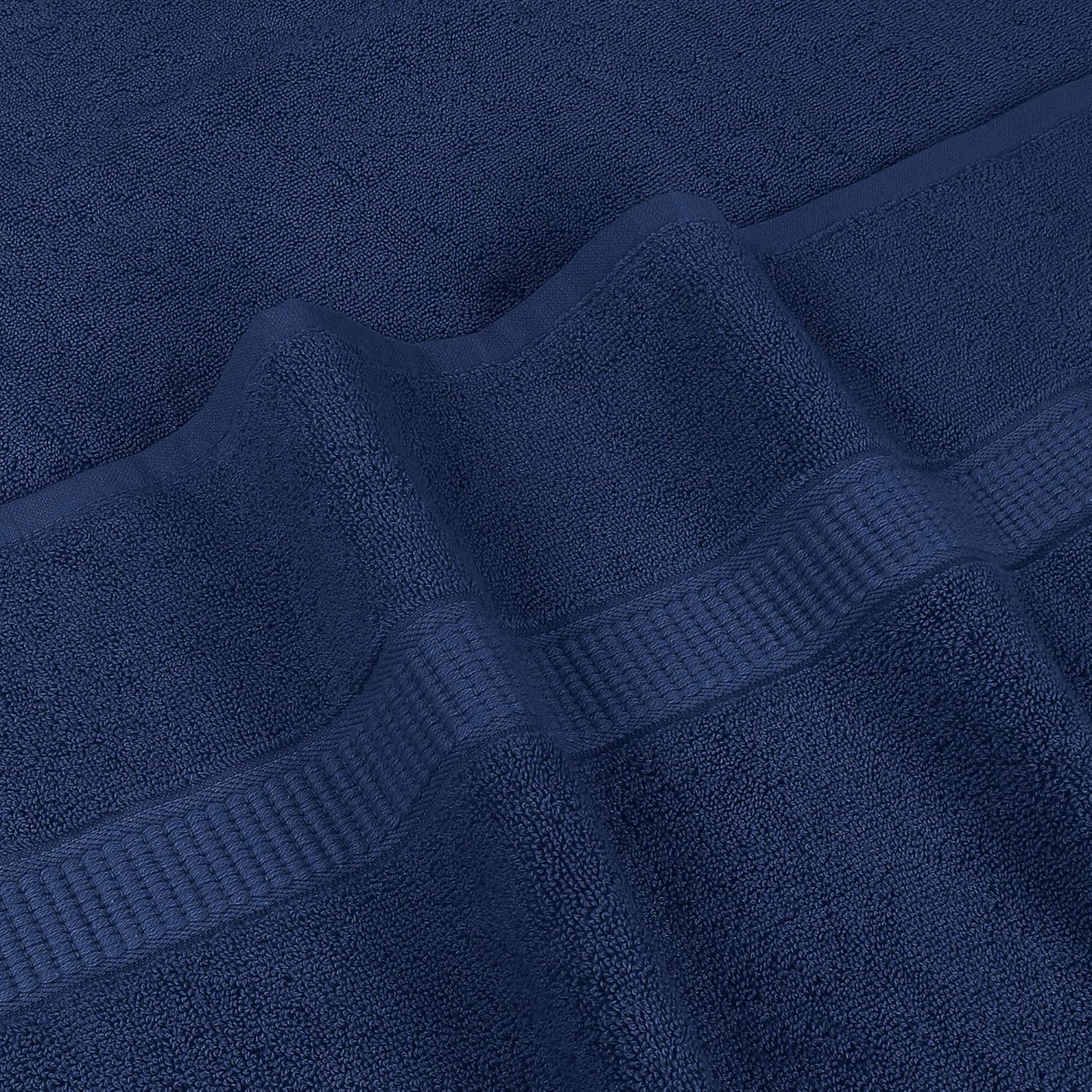 Utopia Towels Luxurious Jumbo Bath Sheet 2 Piece, 600 GSM, 35 by 70 Inches, 100% Ring Spun Cotton, Highly Absorbent and Quick Dry Extra Large Bath Towel, Super Soft Towel, Navy