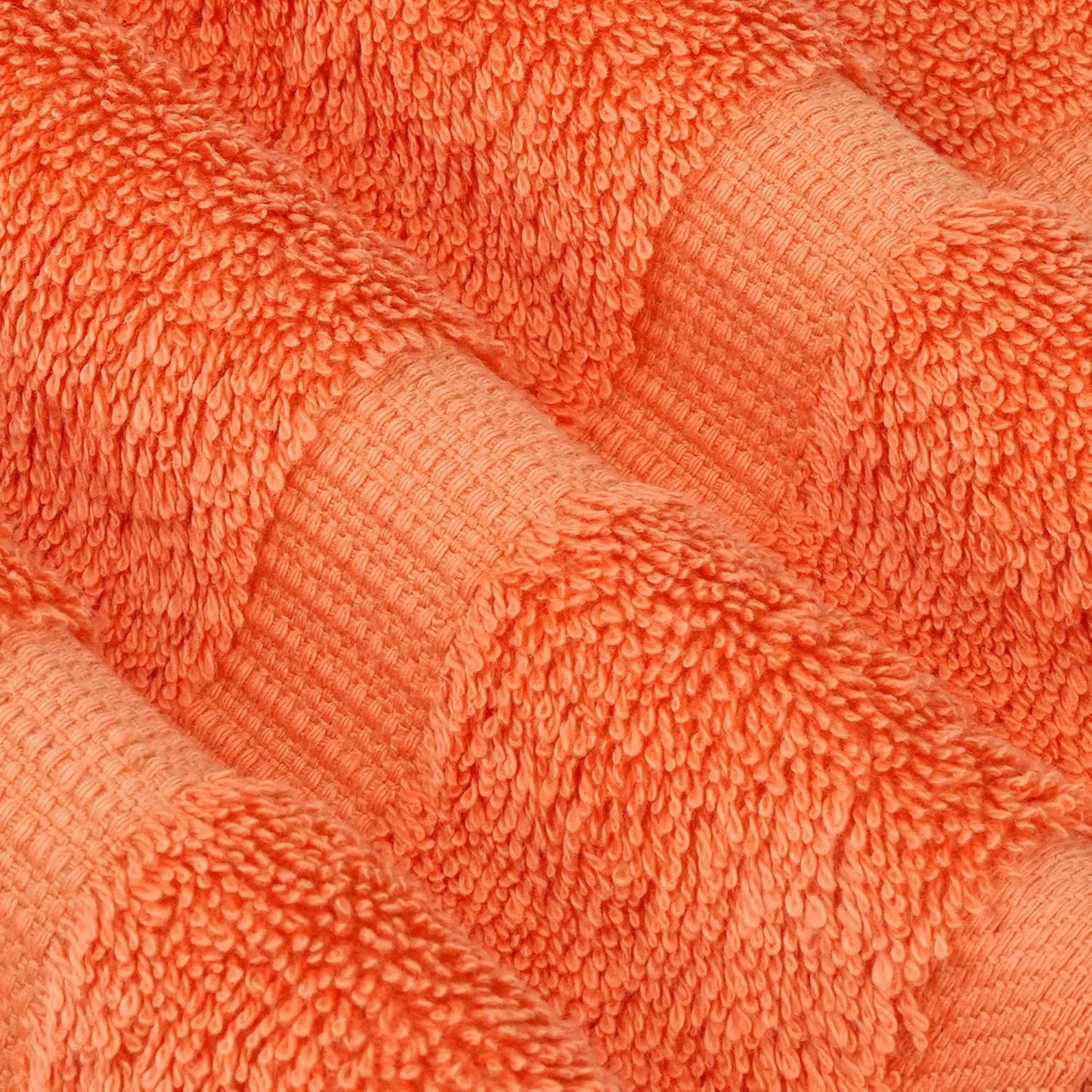 Chakir Turkish Linens 100% Cotton Premium Turkish Towels for Bathroom, 2 Large Bath Towels, 2 Hand Towels, 2 Washcloths (6-Piece Towel Set, Coral)