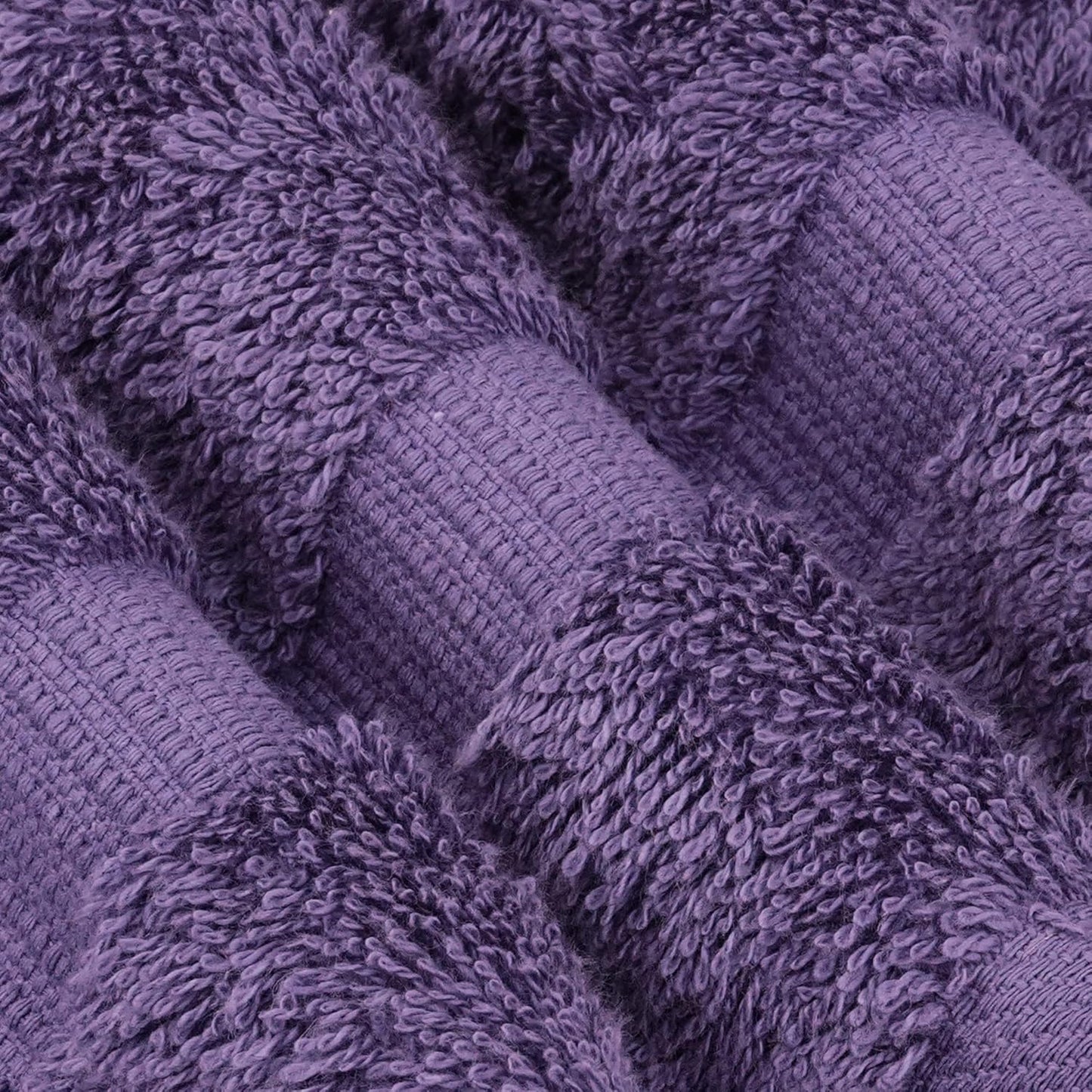 Chakir Turkish Linens 100% Cotton Premium Turkish Towels for Bathroom, 2 Large Bath Towels, 2 Hand Towels, 2 Washcloths (6-Piece Towel Set, Plum)