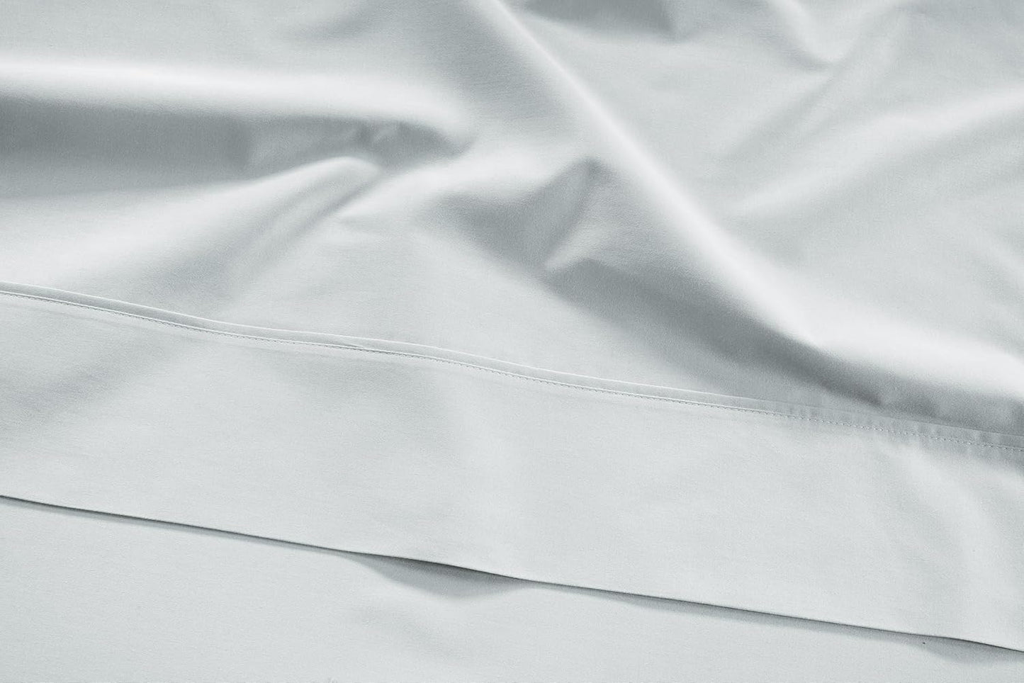 LANE LINEN Split King Sheets for Adjustable Bed 100% Cotton Sheets 450 Thread Count Sateen 5 Pc Split Sheet Set with 2 Twin-XL Fitted Sheets Deep Pocket, Cooling & Breathable - Ballad Blue