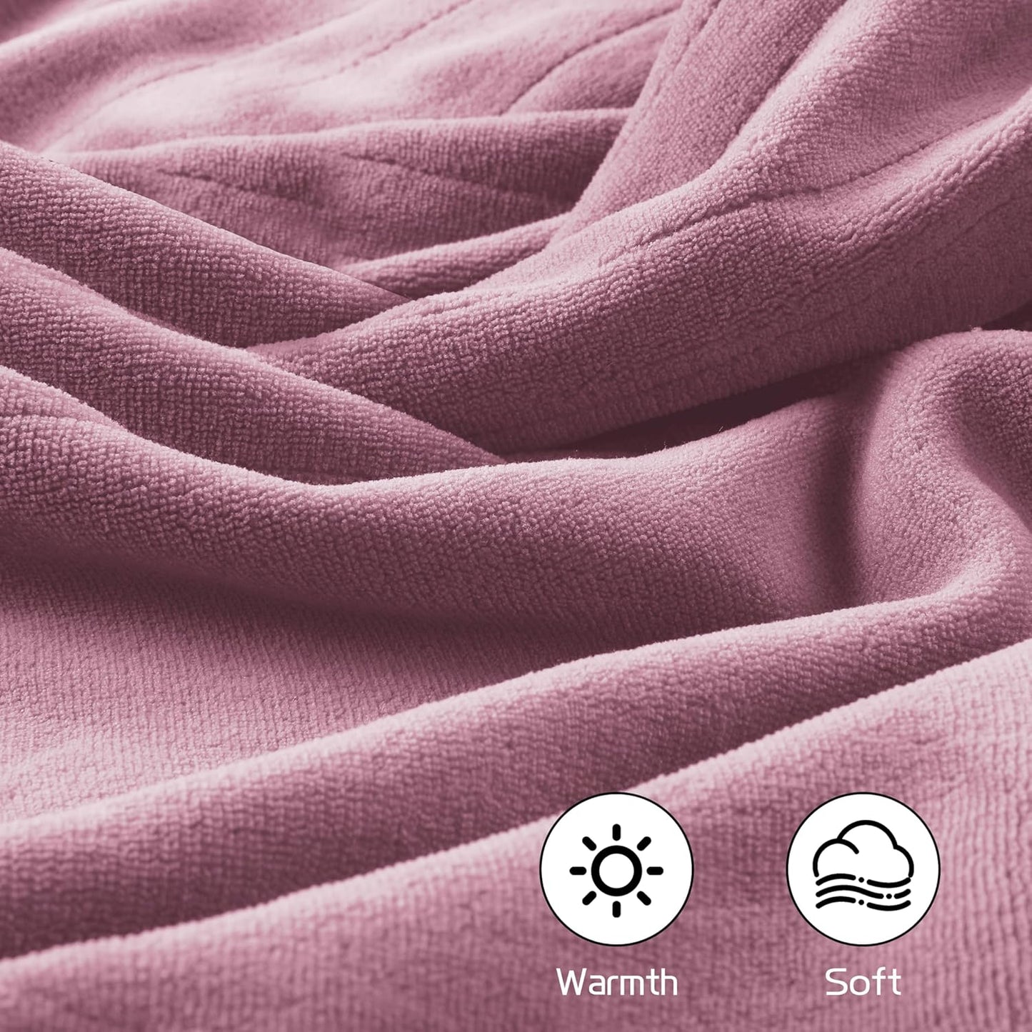 Electric Heated Blanket 72"x84" Full Size, Soft Coral Fleece with 4 Heating Levels and 10 Hours Auto-Off, Machine Washable, Cozy Plush Fabric for Home, Purple