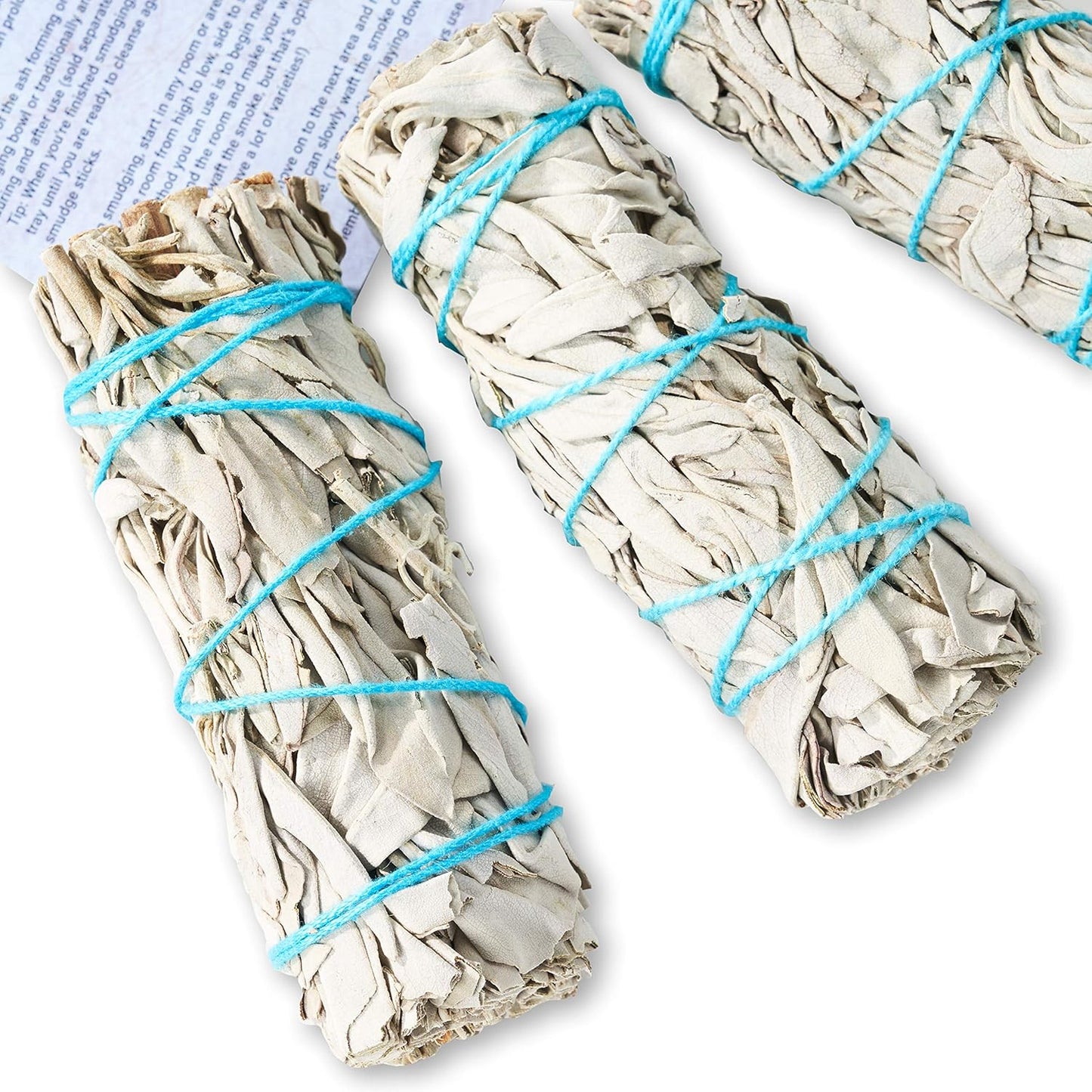 6 Pack White Sage ~ Sage Smudge Sticks for Smudging & Cleansing Energy ~ Bulk/Wholesale ~ Sustainably Grown (6 Pack)