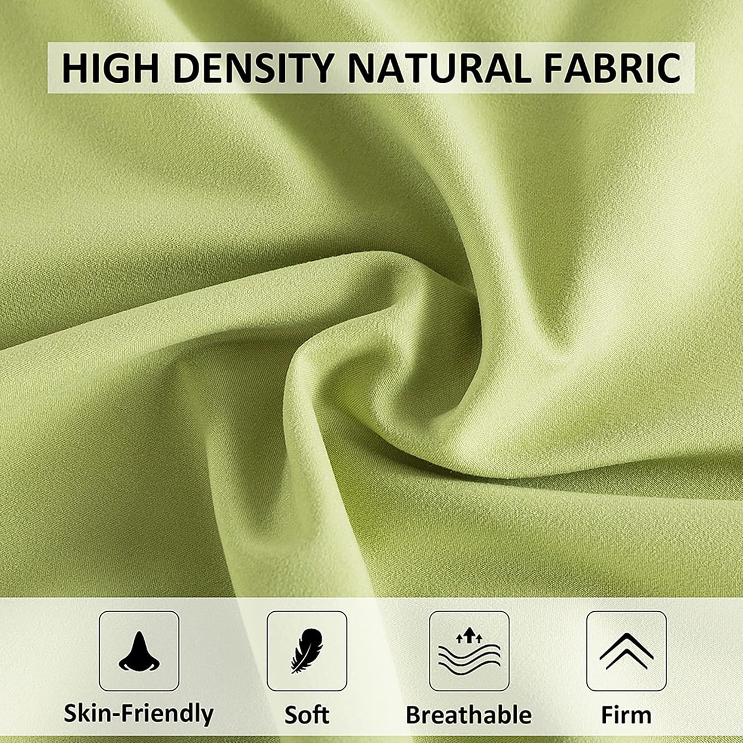 ELNIDO QUEEN Body Pillow with Pillowcase - Soft Long Bed Pillow for Adults - Breathable Full Body Pillow Insert for Sleeping, 20x54inches - Sage Green