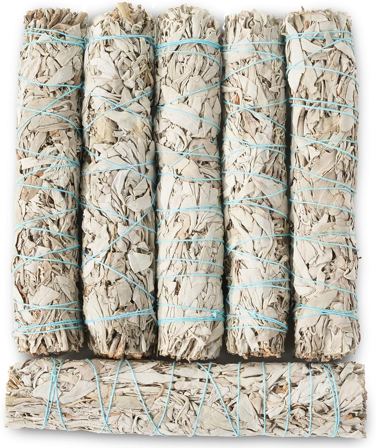 9-Inch White Sage Smudge Sticks ~ Sustainably Harvested ~ for Smudging & Cleansing ~ Instructions Included (6 Pack)