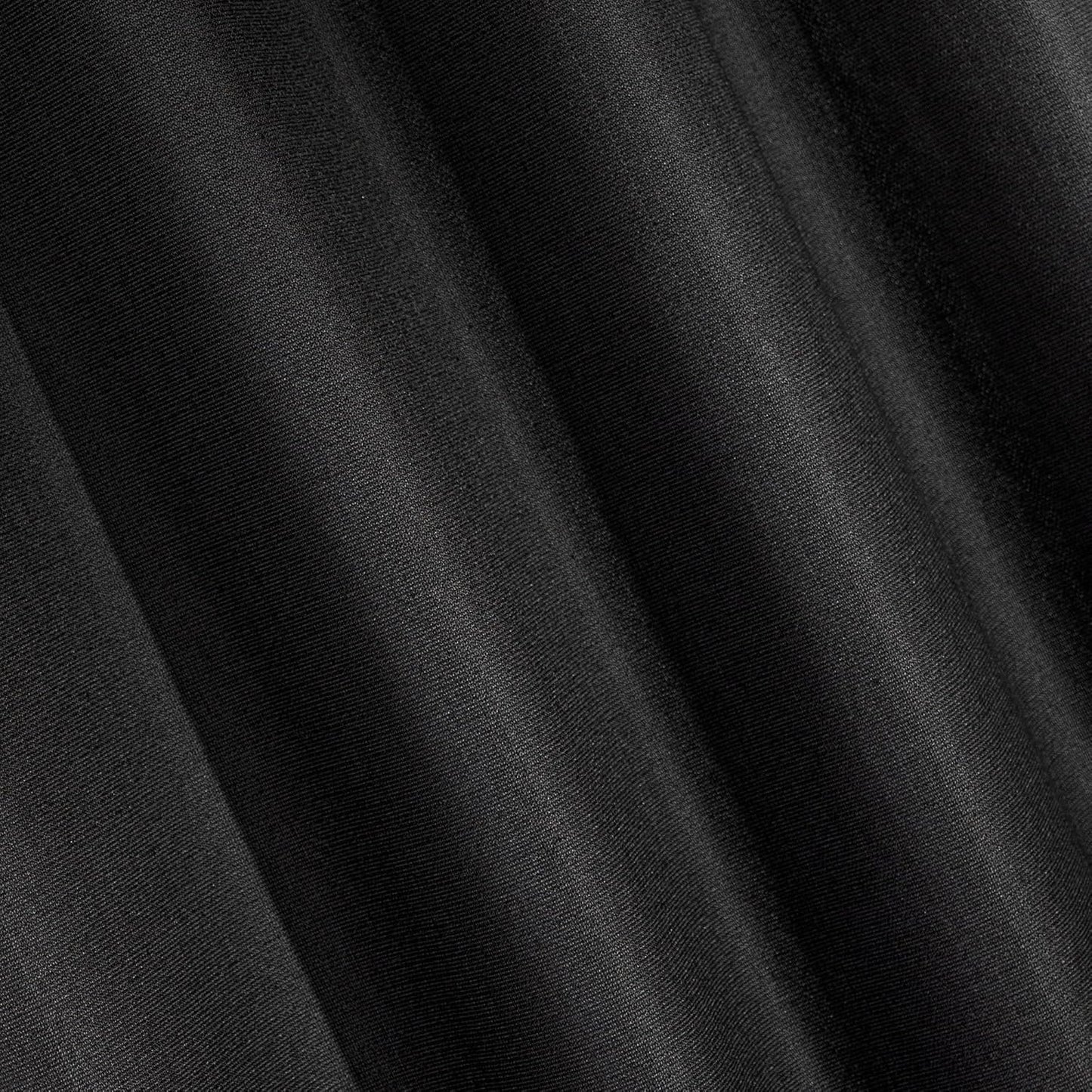 Amazon Basics Faux Linen Blackout Curtains for Bedroom and Living Room, 2-Piece Set with Grommets, 52" W x 84" L, Black