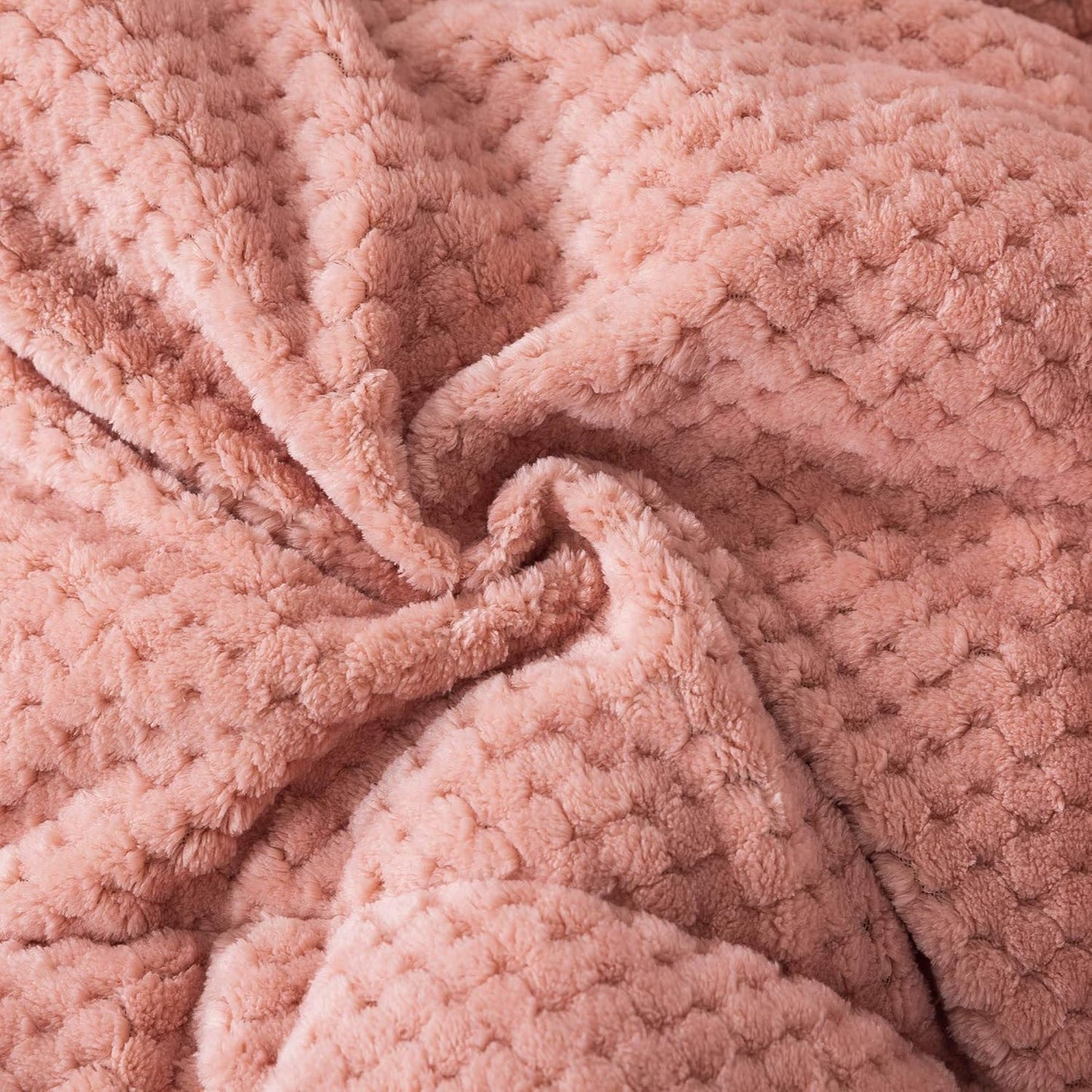 KASENTEX Super Ultra Soft Luxury Plush Sherpa Comforter, Cozy Reversible Fleece - Goose Down Alternative Fill, Machine Washable Bedding, Sunset Rose Pink, King Size