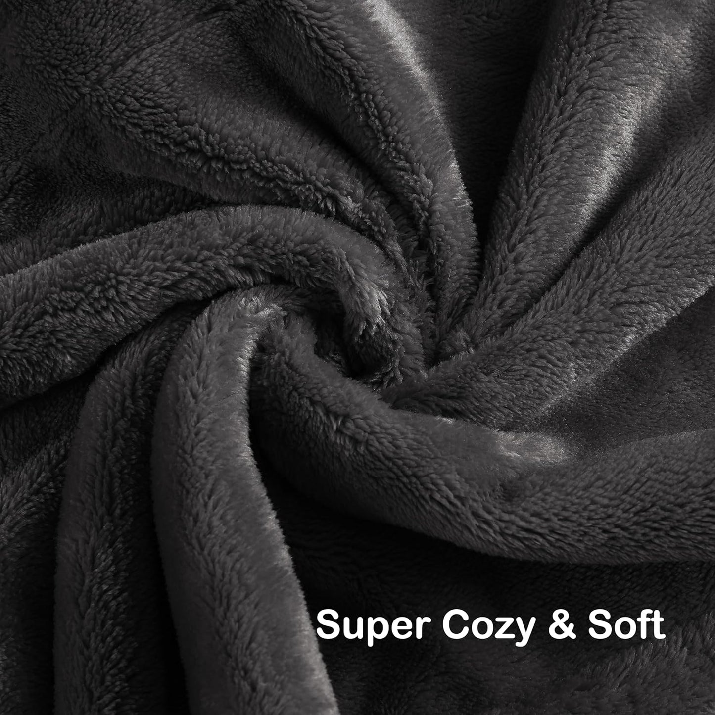Electric Heated Blanket Full Size 72"x84", 5 Heating Levels & 10 Hours Auto Off, Cozy for Bed, Sofa & Office, Large Oversized, Single Control Heating Heater Blankets, Machine Washable, Dark Gray