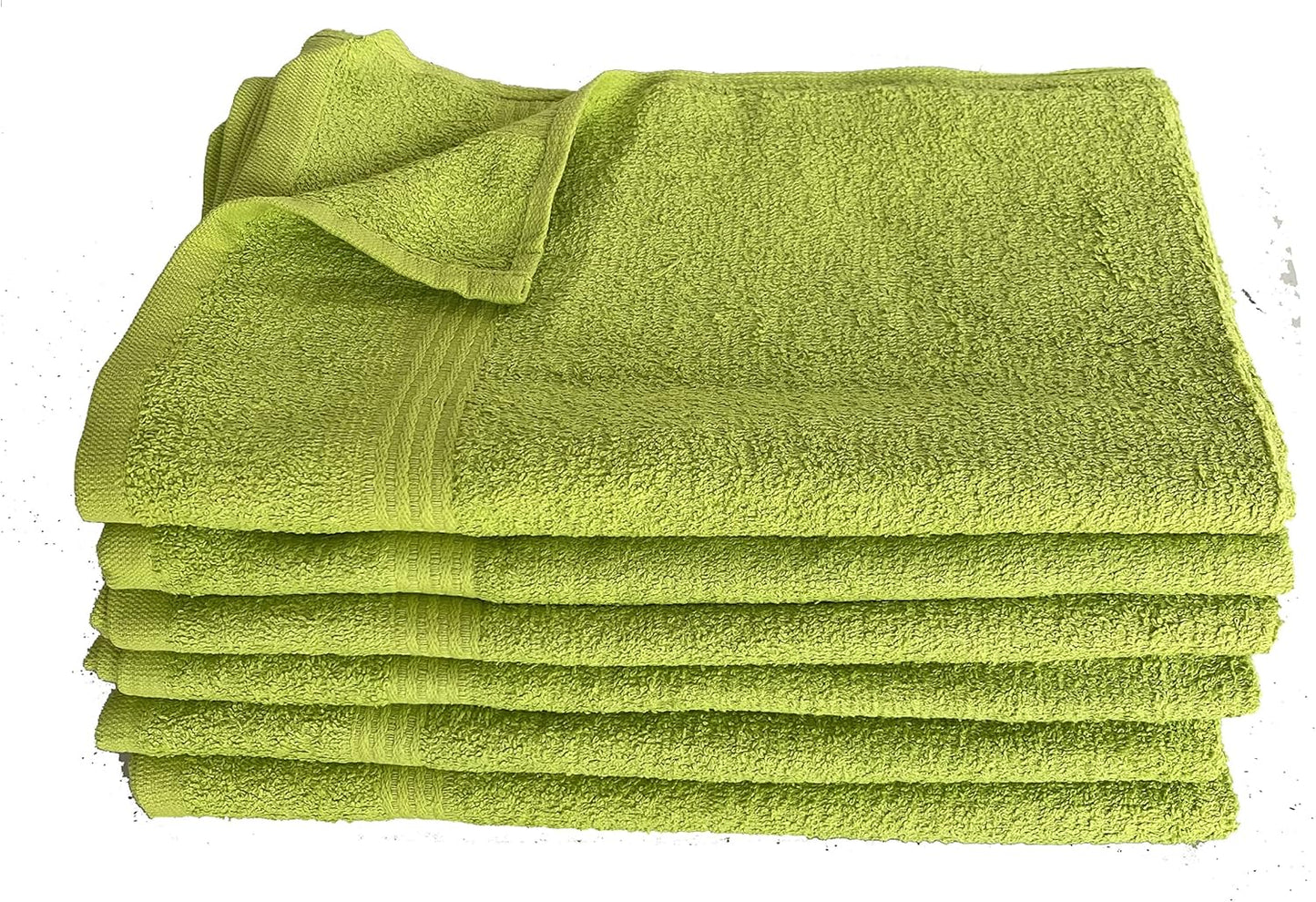 Towel Supercenter 16X27 Salon Hand Towels Colors (36Pack, 60Pack, 120Pack) 100% Cotton for Hair Salons, Nail Salons, Tanning Salons, Bathroom from Towelsupercenter (Lime Green, 120)
