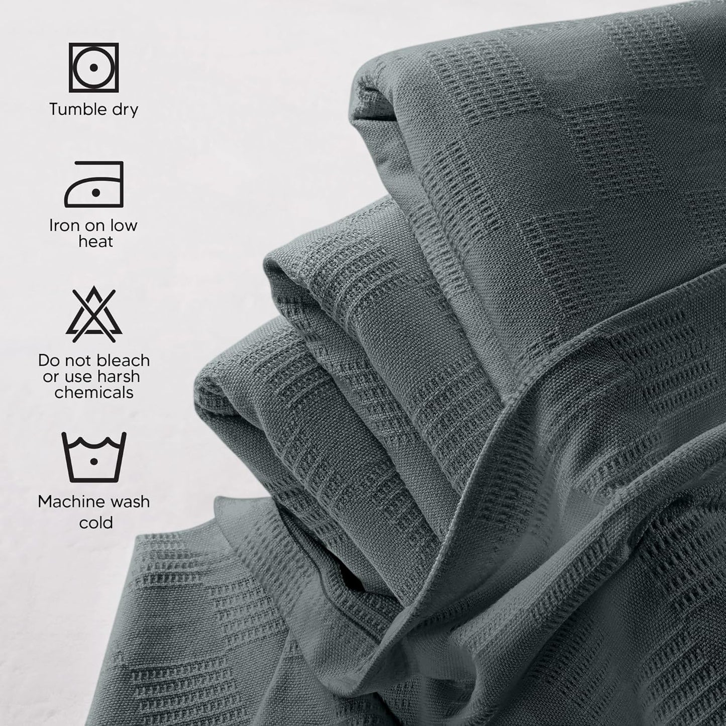 Utopia Bedding Smoke Gray 100% Cotton Blanket [Throw Size - 60x50 Inch] 350GSM Lightweight, Soft and Breathable Thermal Blanket for All Seasons