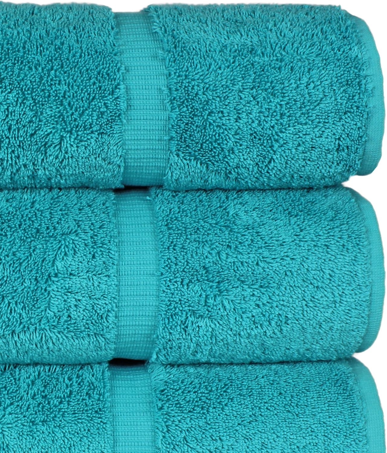 Chakir Turkish Linens 100% Cotton Premium Turkish Towels for Bathroom | 27'' x 54'' (4-Piece Bath Towels -Aqua)