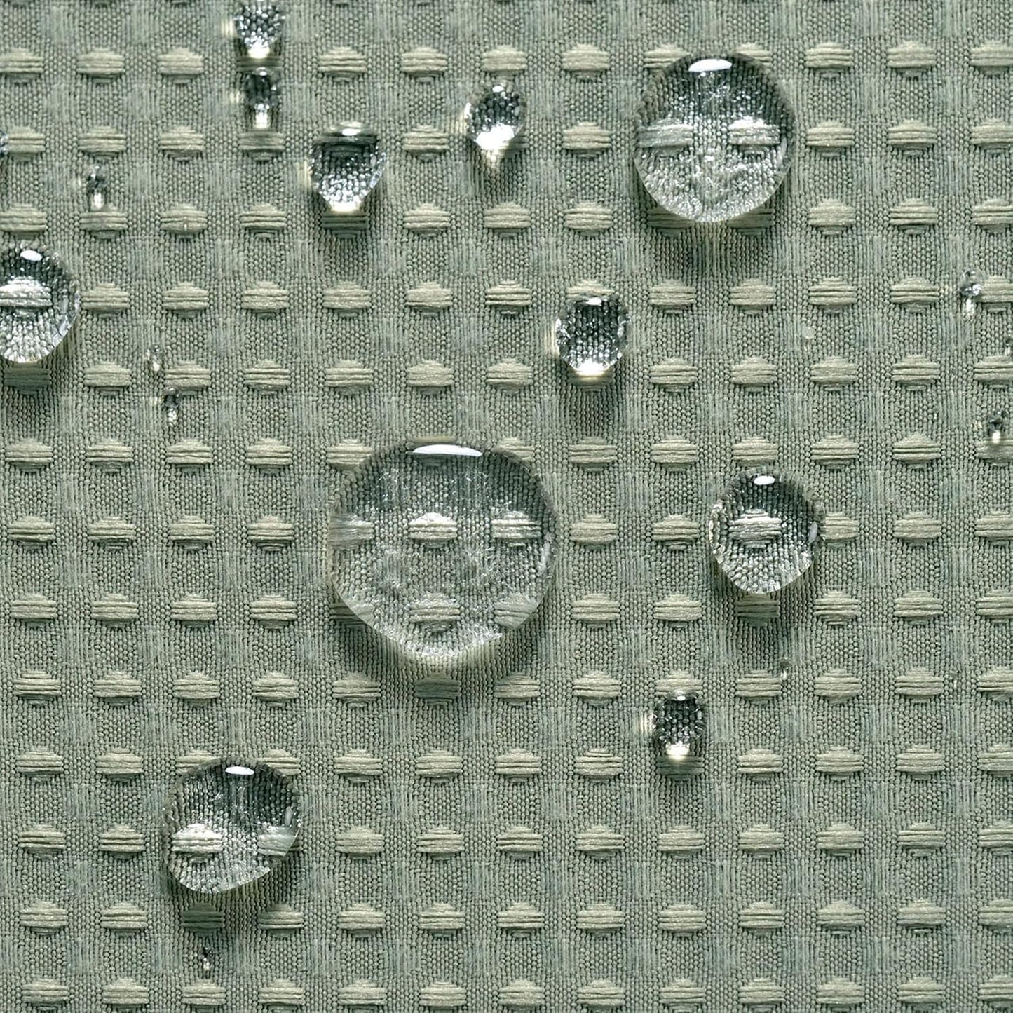 Barossa Design Sage Green Shower Curtain Waffle Weave - Hotel Luxury Heavyweight Thick Fabric Shower Curtains for Bathroom, Water Repellent, 71 x 72 inches