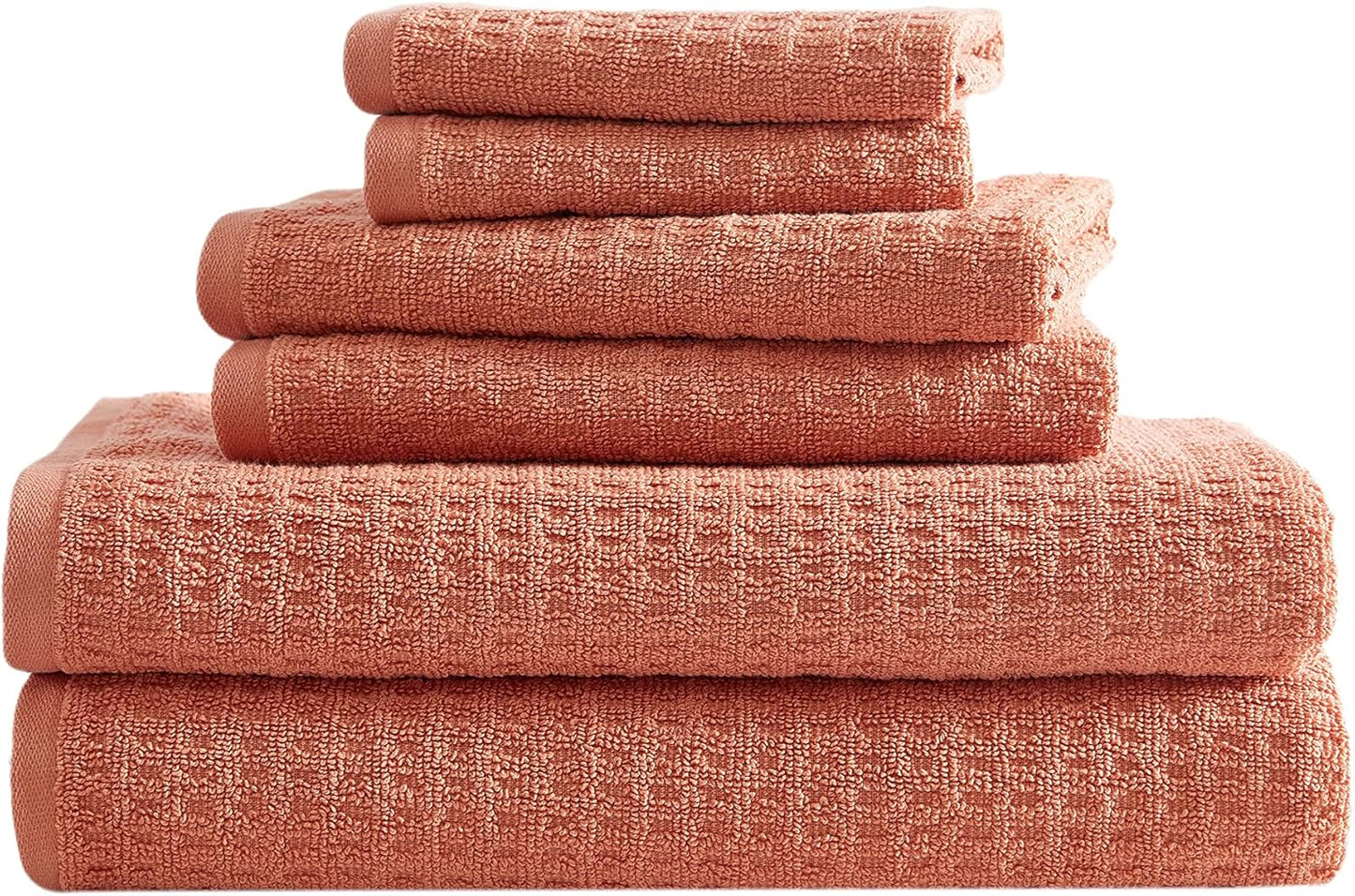 Tommy Bahama - Bath Towels, Soft & Highly Absorbent Bathroom Essentials, Oeko-Tex Certified (Northern Pacific Orange, 6-Piece)