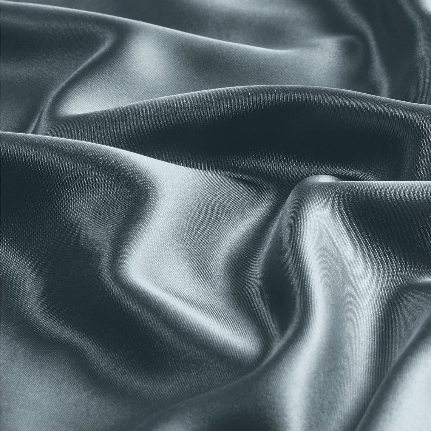 BEDELITE Satin Body Pillow Cover 2 Pack, Super Soft and Cooling Body Pillow Pillowcase for Hair and Skin, Breathable Silky Full Long Pillowcase Cover(20"x54", Space Grey)