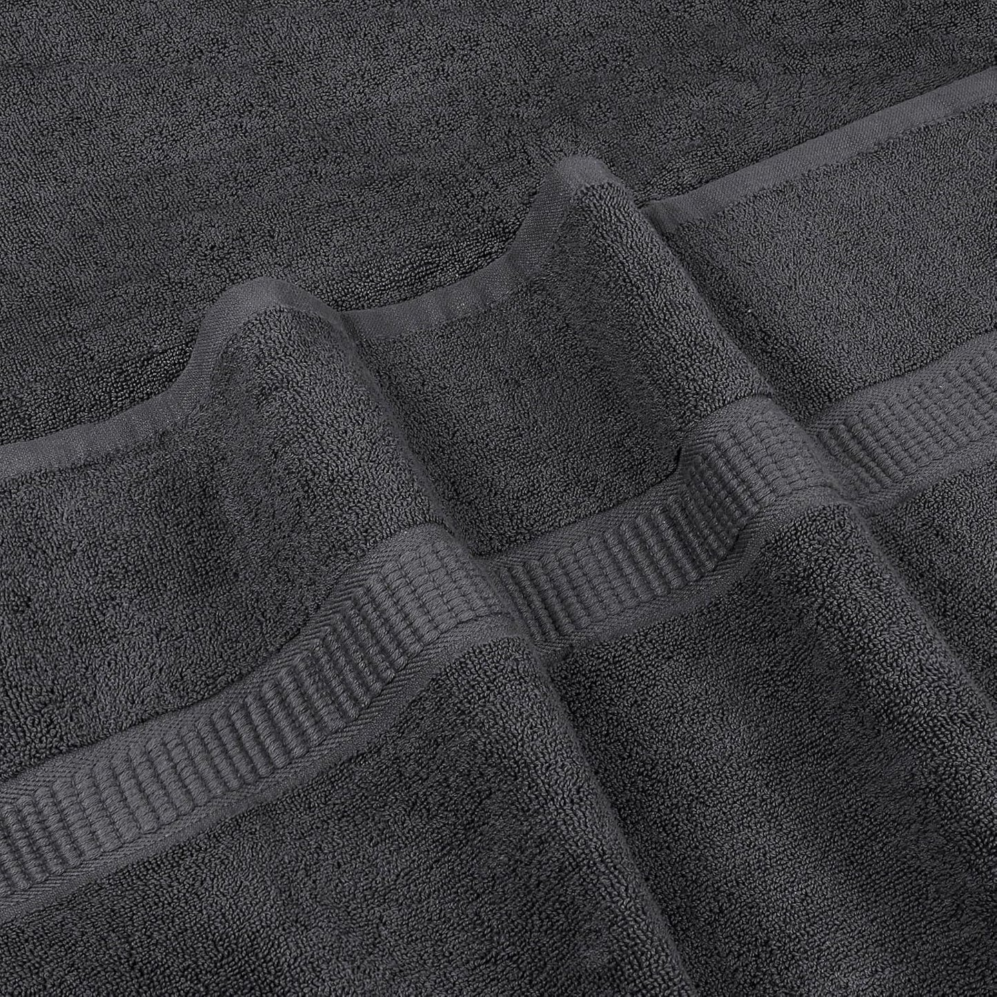 Utopia Towels - Luxurious Jumbo Bath Sheet 8 Piece - 600 GSM (35X70 Inches) 100% Ring Spun Cotton - Highly Absorbent and Quick Dry Extra Large Bath Towel - Super Soft Hotel Quality Towel (Grey)