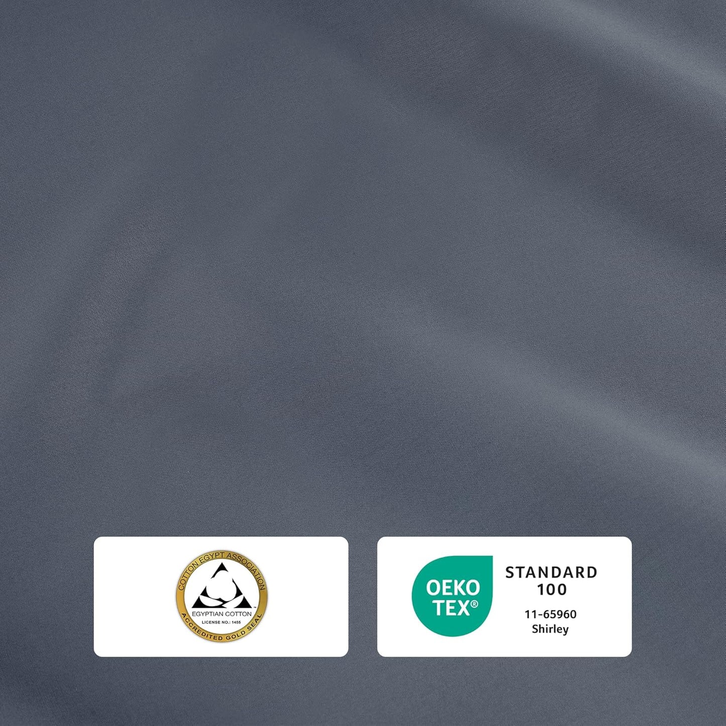 IZOD 100% Egyptian Cotton Sheets Set Full Size, Cotton Percale Crisp Sheet Set 4Pc, Lightweight & Deep Pocket fits Upto 17", Long-Staple Soft Combed, Hotel Style Luxury Bedding Sheet - Blue Slate