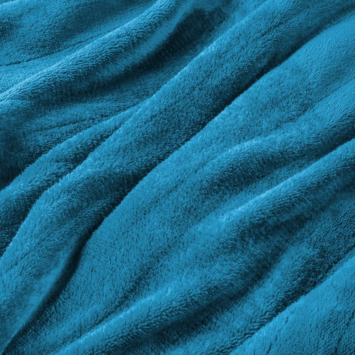 Electric Heated Blanket Twin Size 62”x84”,Soft Warmth Cozy with 5 Heating Settings 10 Hours Auto-Off, One Touch Operation, Machine Washable, Teal/Blue Green