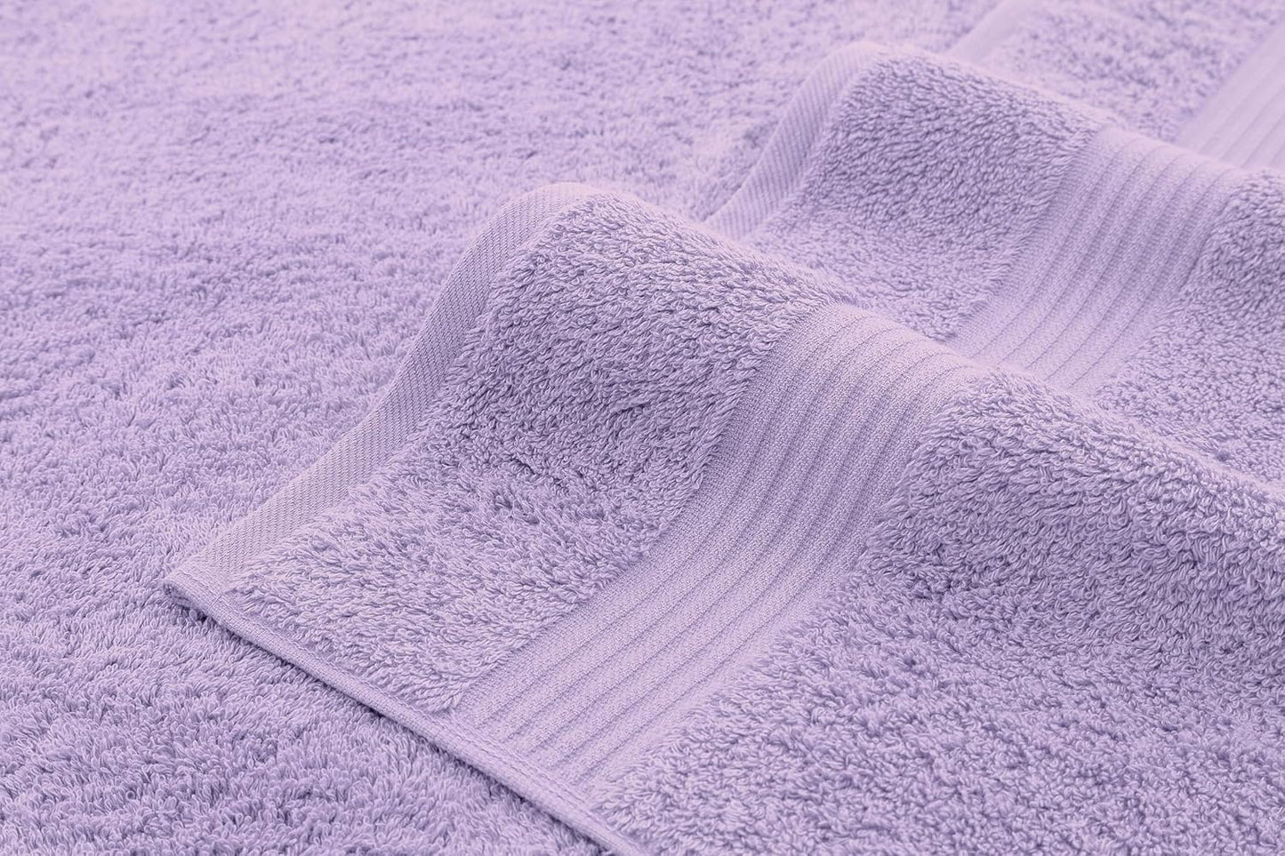 American Veteran Towel, Hand Towels for Bathroom Set of 4, 100% Cotton Turkish Hand Towel Sets, Soft Hand Face Towels, Lilac Hand Towels