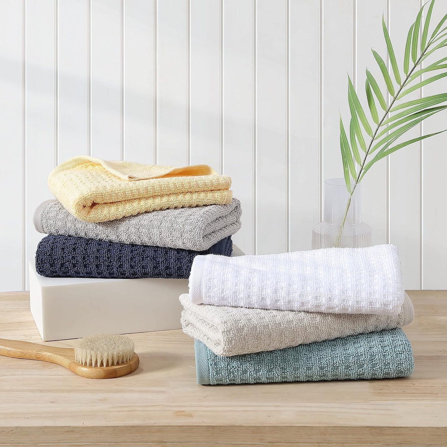Tommy Bahama - Hand Towels, Soft & Absorbent Cotton Towels, Low Linting & Fade Resistant (Northern Pacific Yellow, 2 Piece)