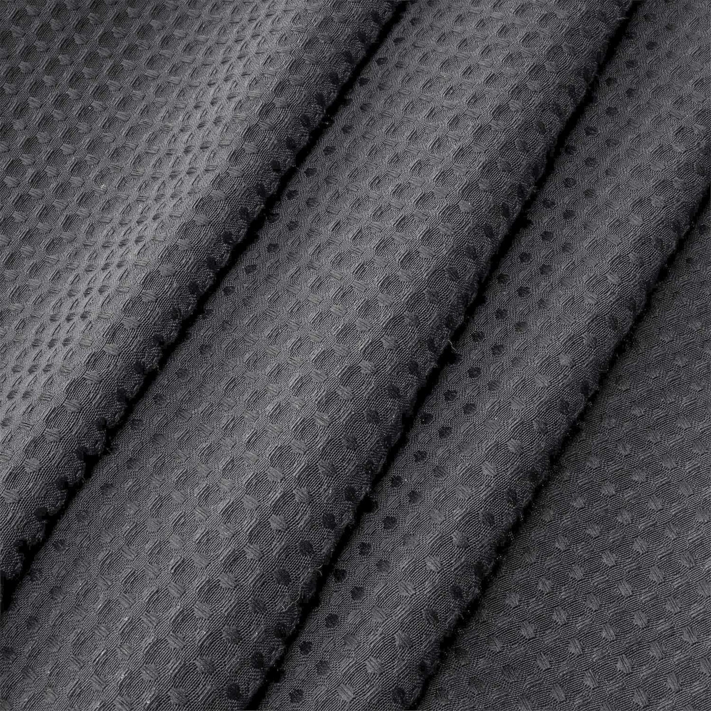 River Dream Heavyweight No Hooks Required Dotted Waffle Weave Shower Curtain with Snap in Liner -Extra Long 71W x 86H,Hotel Grade,Spa Like Bath Curtain,Gray