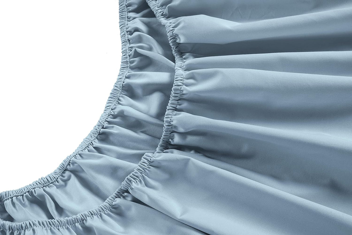 LANE LINEN Deep Pocket California King Sheet Set – 450 Thread Count 100% Long Staple Cotton, Soft Breathable Sateen Weave, 15” Fully Elasticized Fitted Sheet, Hotel Bedding & Pillowcases, French Blue
