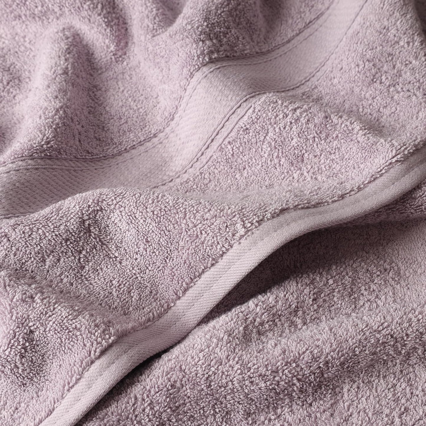 Superior Egyptian Cotton Pile 6 Piece Towel Set, Includes 2 Bath, 2 Hand, 2 Face Towels/Washcloths, Ultra Soft Luxury Towels, Thick Plush Essentials, Guest Bath, Spa, Hotel Bathroom, Purple