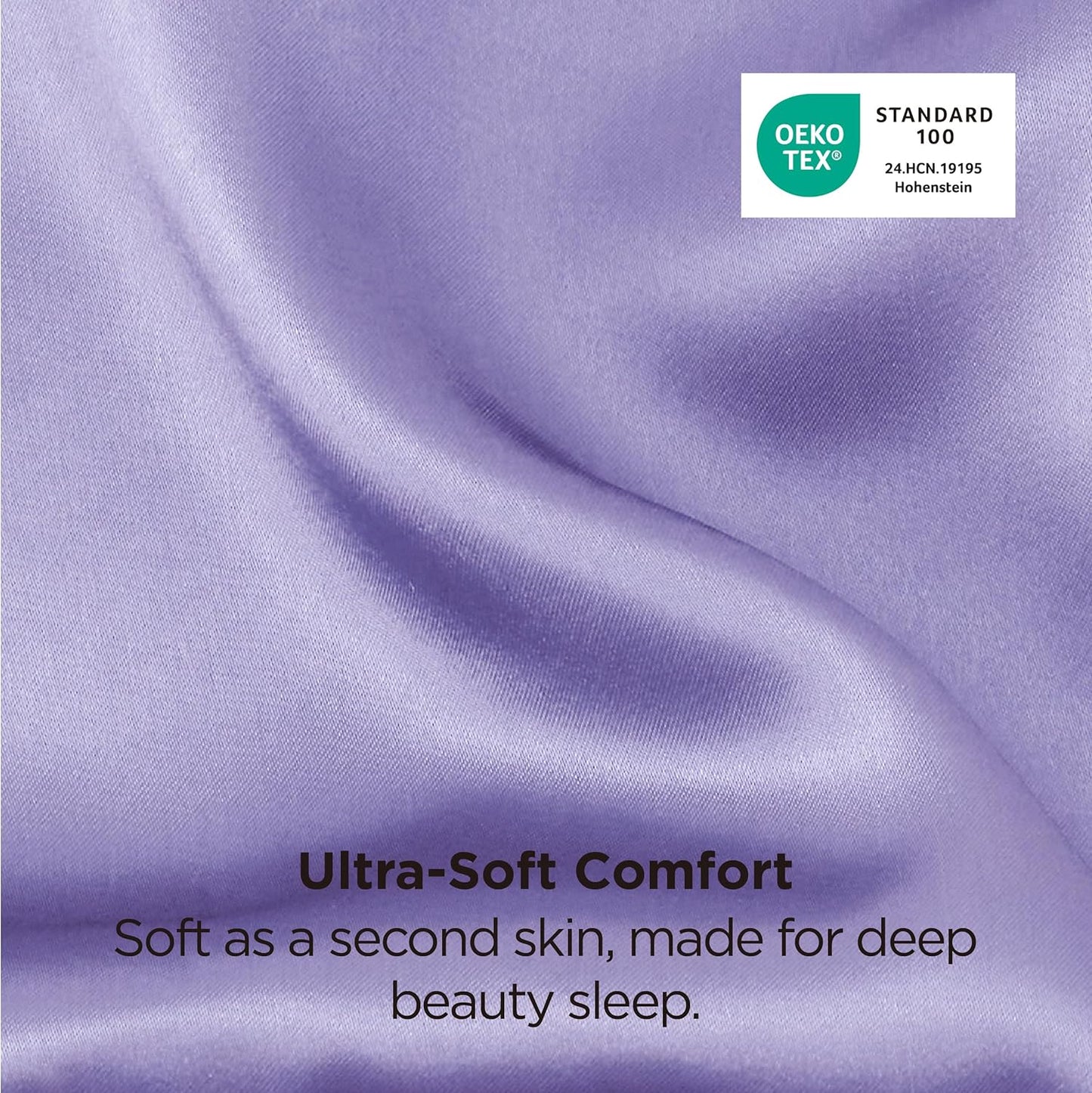 Bedsure Satin Pillowcase 2 Pack Similar to Silk Pillow Cases Standard Size, Pillow Case for Sleeping Women with Envelope Closure, Gifts for Women Men, Lilac, 20x26 Inches, 2pcs