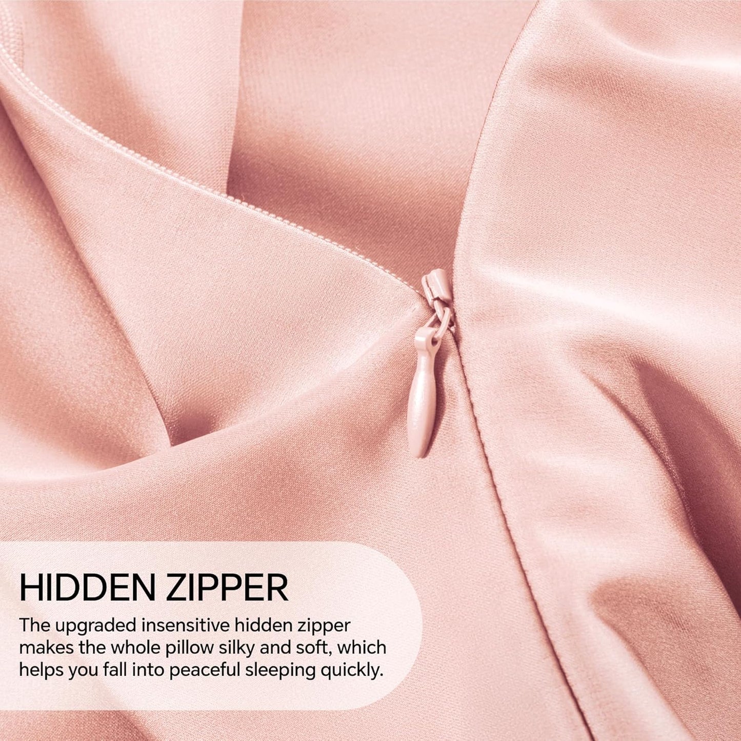 INFIIXSO Mulberry Silk Pillow Case King Size, Silk Pillowcase with Hidden Zipper 20"x36", Extraordinary Smooth and Soft Pillow Cases for Hair and Skin(Coral, 1 Pack)