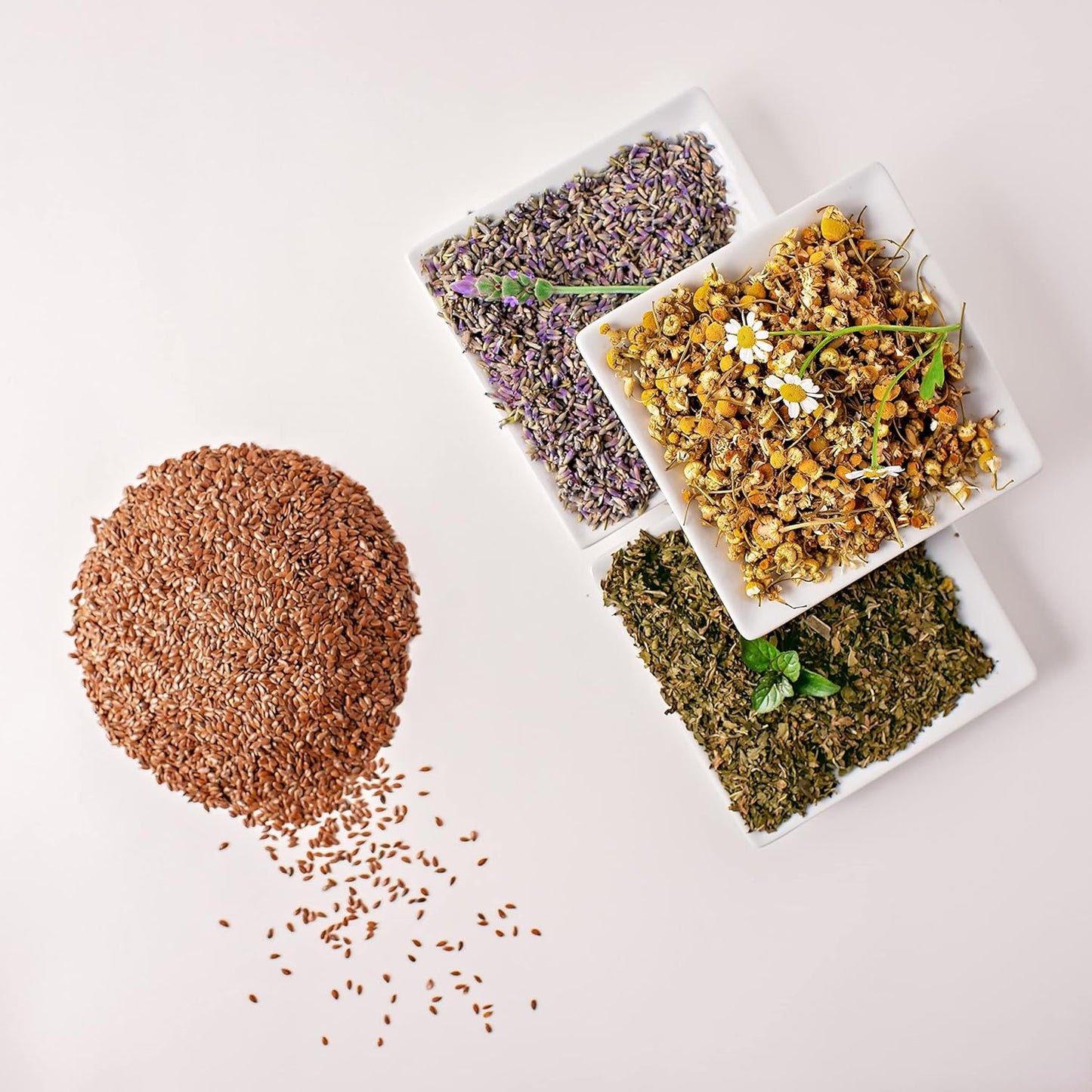 4" x 9" Microwavable Heating Pad/Ice Pack for Pain Relief and Relaxation - Natural Flax Seed Filling - Unscented and Herbal Scented Options (Black and White Plaid, No Added Herbs)