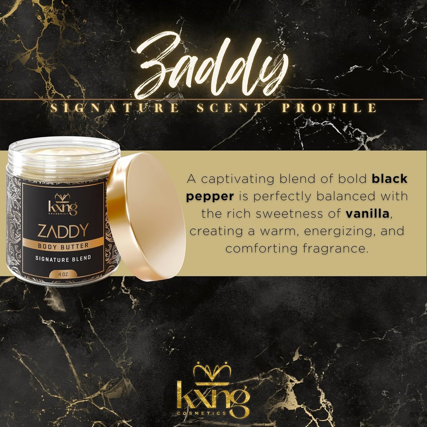 KXNG Shea Butter Body Cream, Luxurious Hydrating Body Butter, Intense Moisturizer for Dry Skin, Perfect for Men & Women, Cruelty-Free