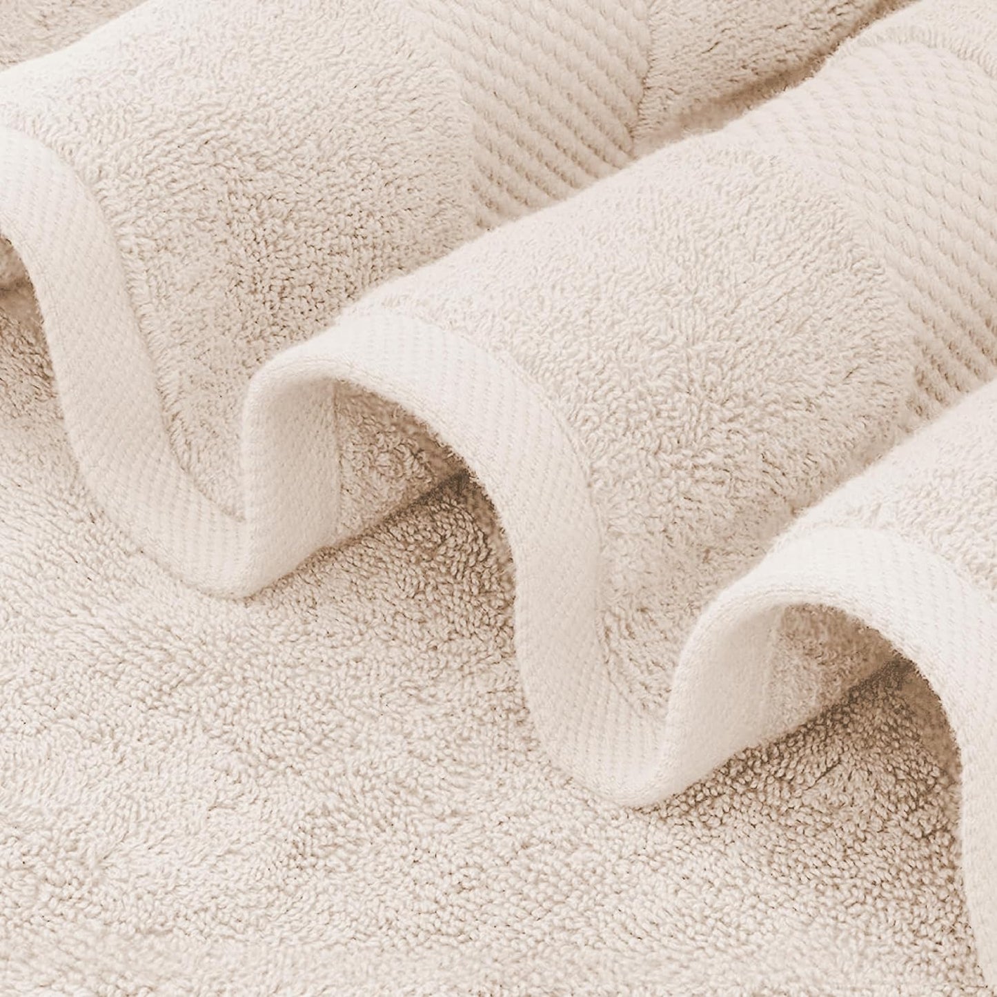 Delara 100% Organic Cotton Towels 650 GSM Plush Feather Touch Quick Dry Bath Sheet, Pack of 4 GOTS Certified, Oeko-Tex Green Certified, Organic Cotton Bath Sheet, 36"X70"