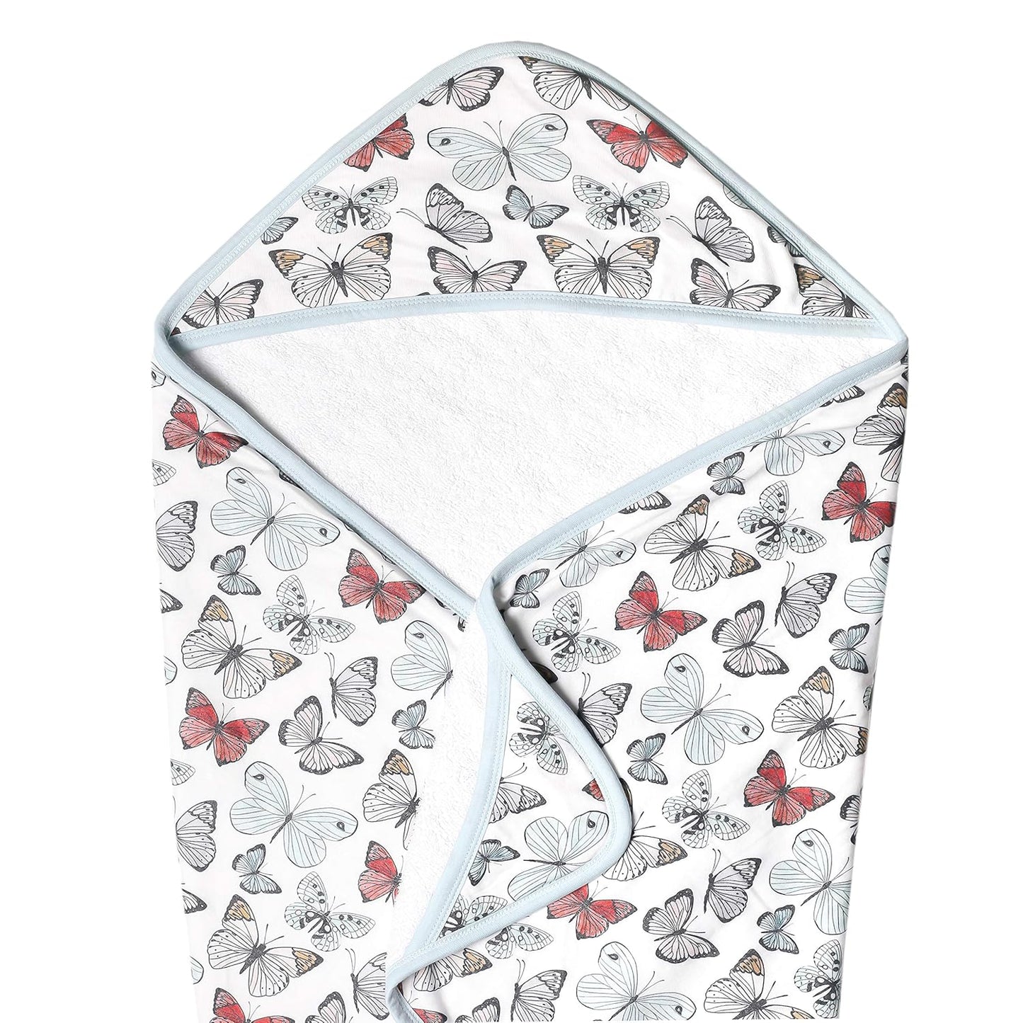 Copper Pearl Premium Knit Hooded Bath Towel with Terry Cloth Interior Dot